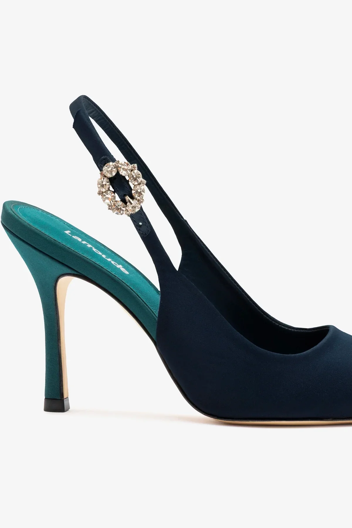 Slingback Carine Cetim Azul - Image 4