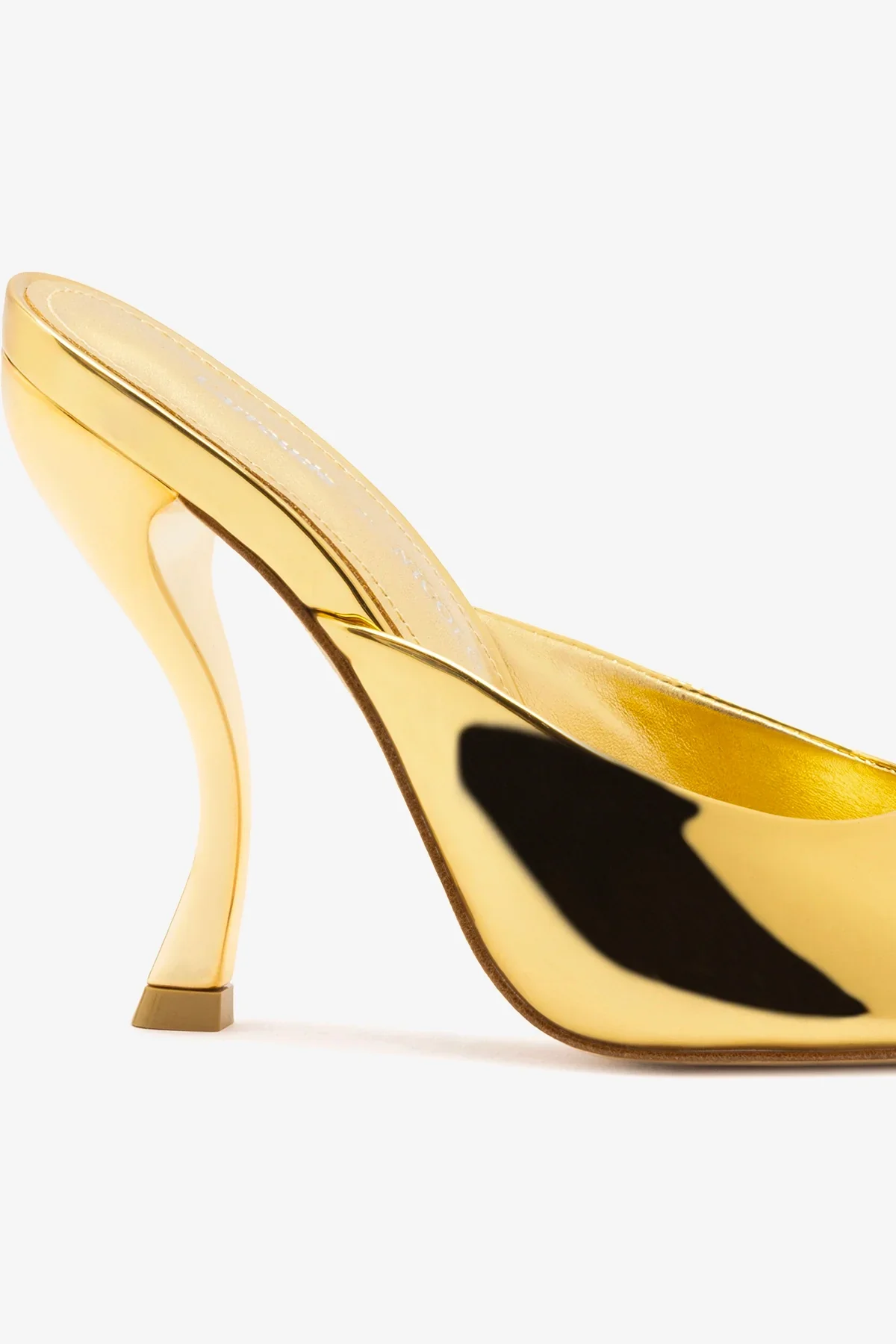 Larroudé x Nicolò B.: Mule Malibu Espelhado Dourado - Image 4
