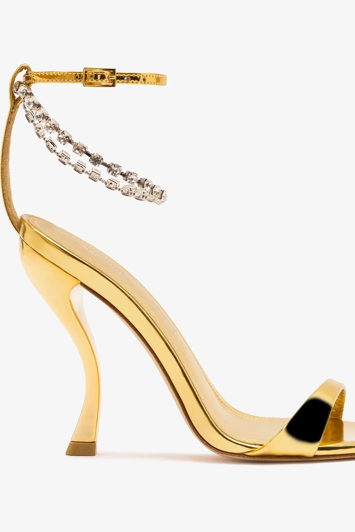 Larroudé x Nicolò B.: Sandália Nana Espelhado Dourado - Image 4