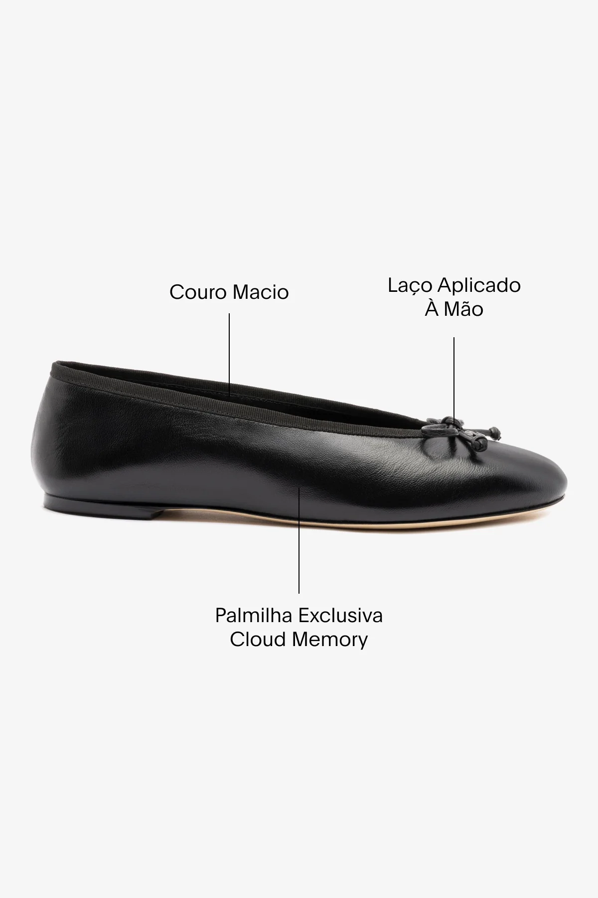Sapatilha Pavlova Couro Preto - Image 4