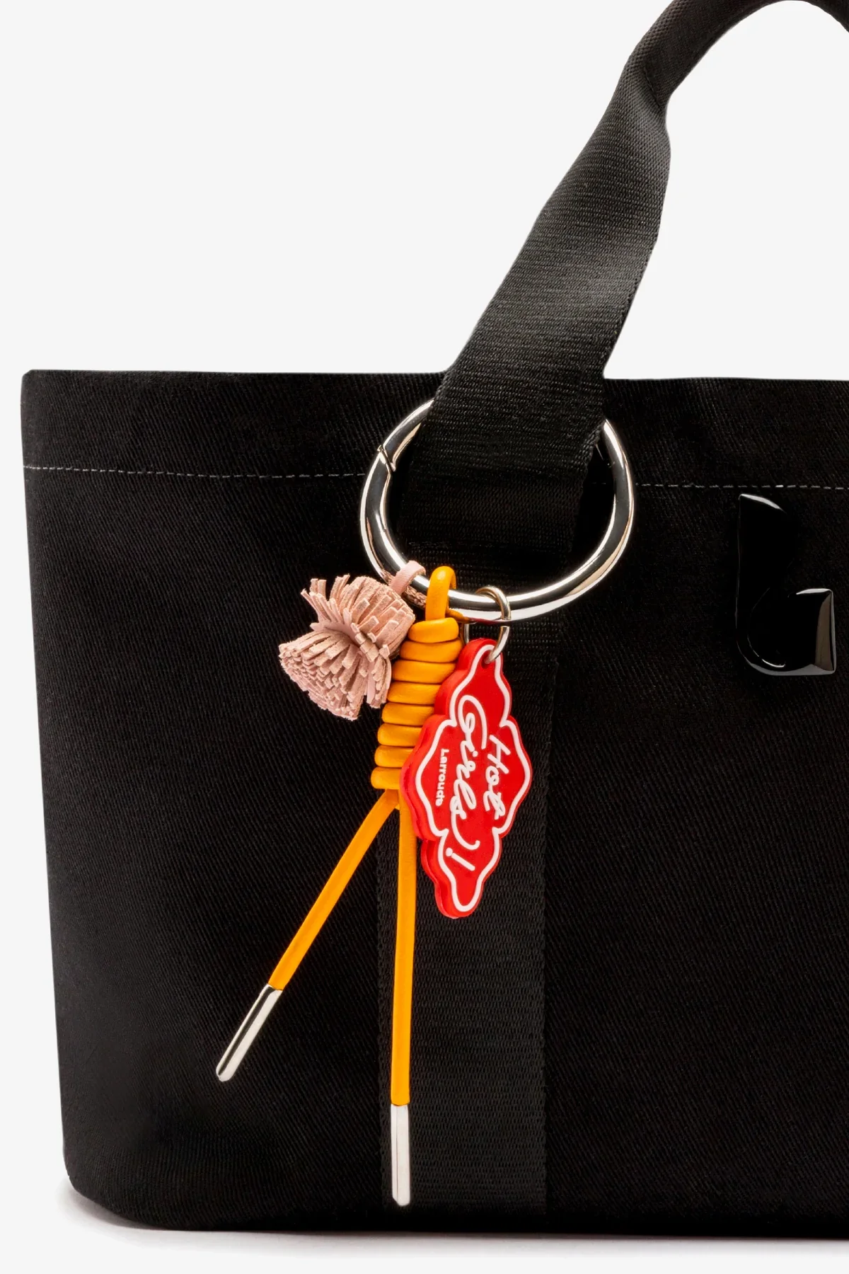 Bolsa Tote Bag Americana Jeans Preto - Image 4