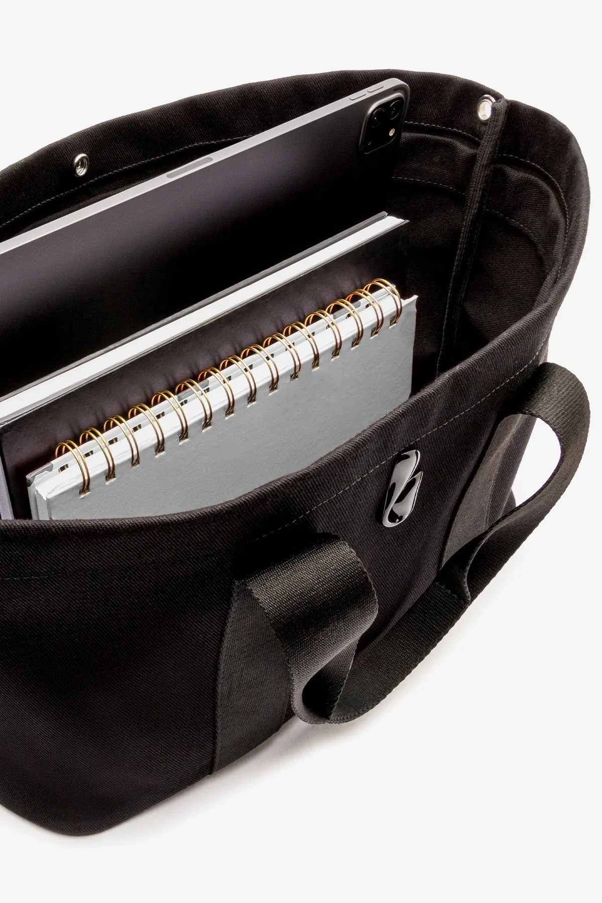 Bolsa Tote Bag Americana Jeans Preto - Image 7