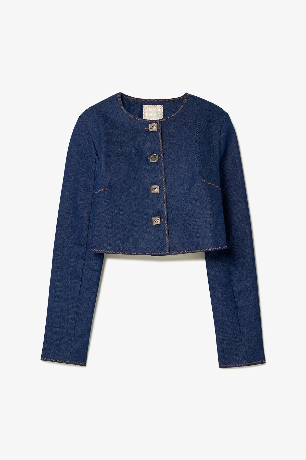 Jaqueta Cropped Gloria Jeans Azul