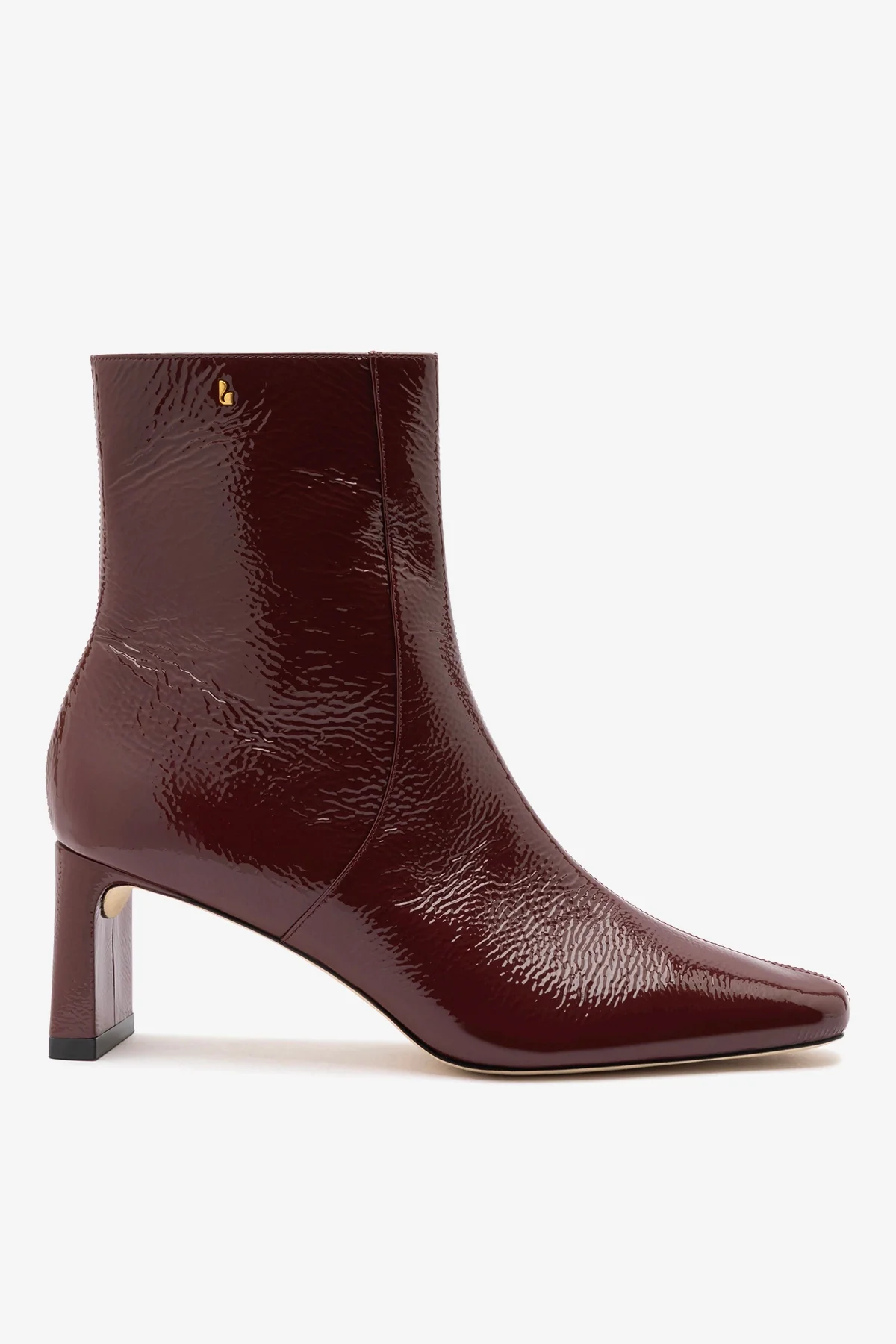 Bota Alexis Couro Verniz Bordô