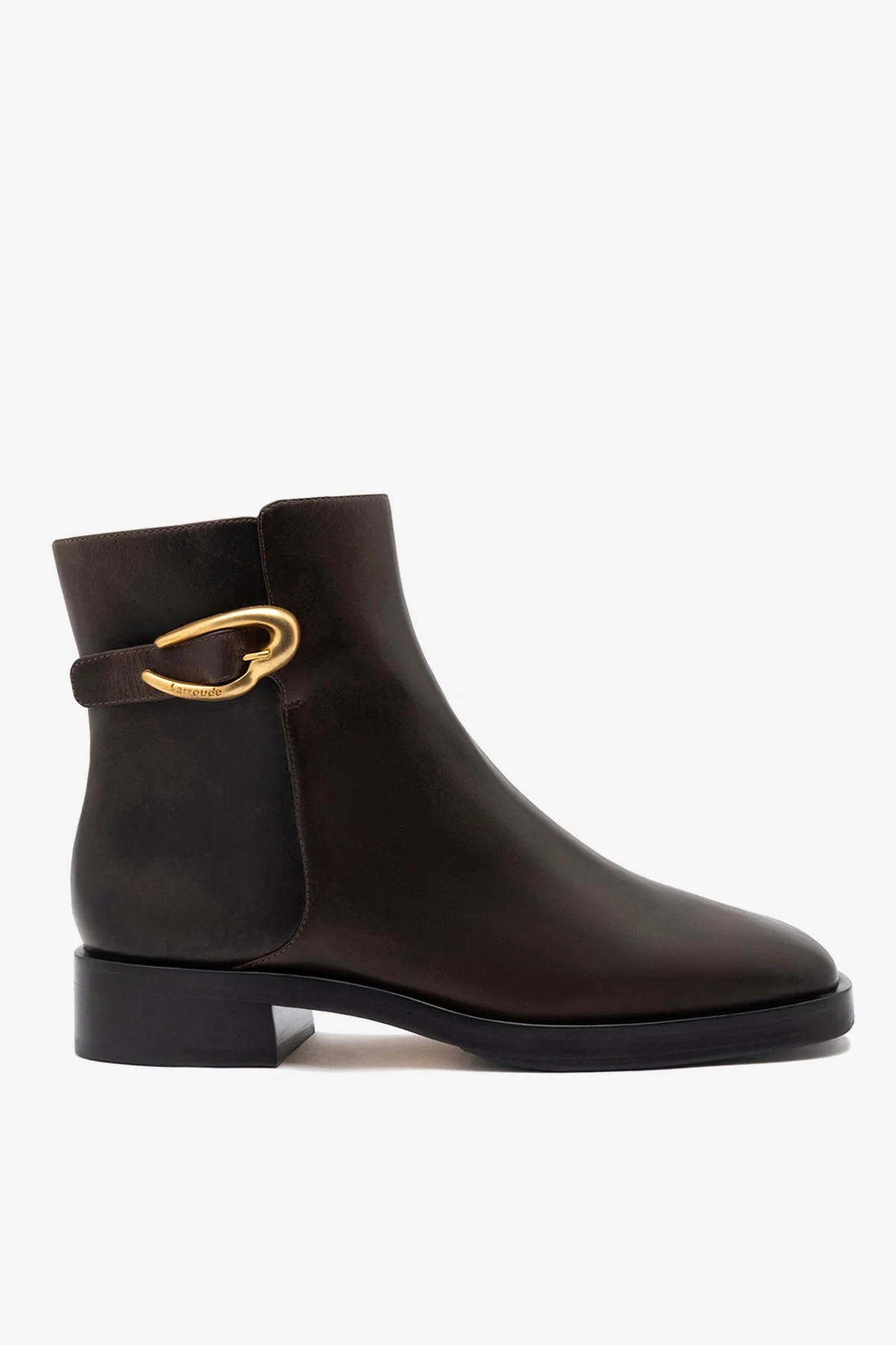 Bota Anne Verona Low Couro Marrom