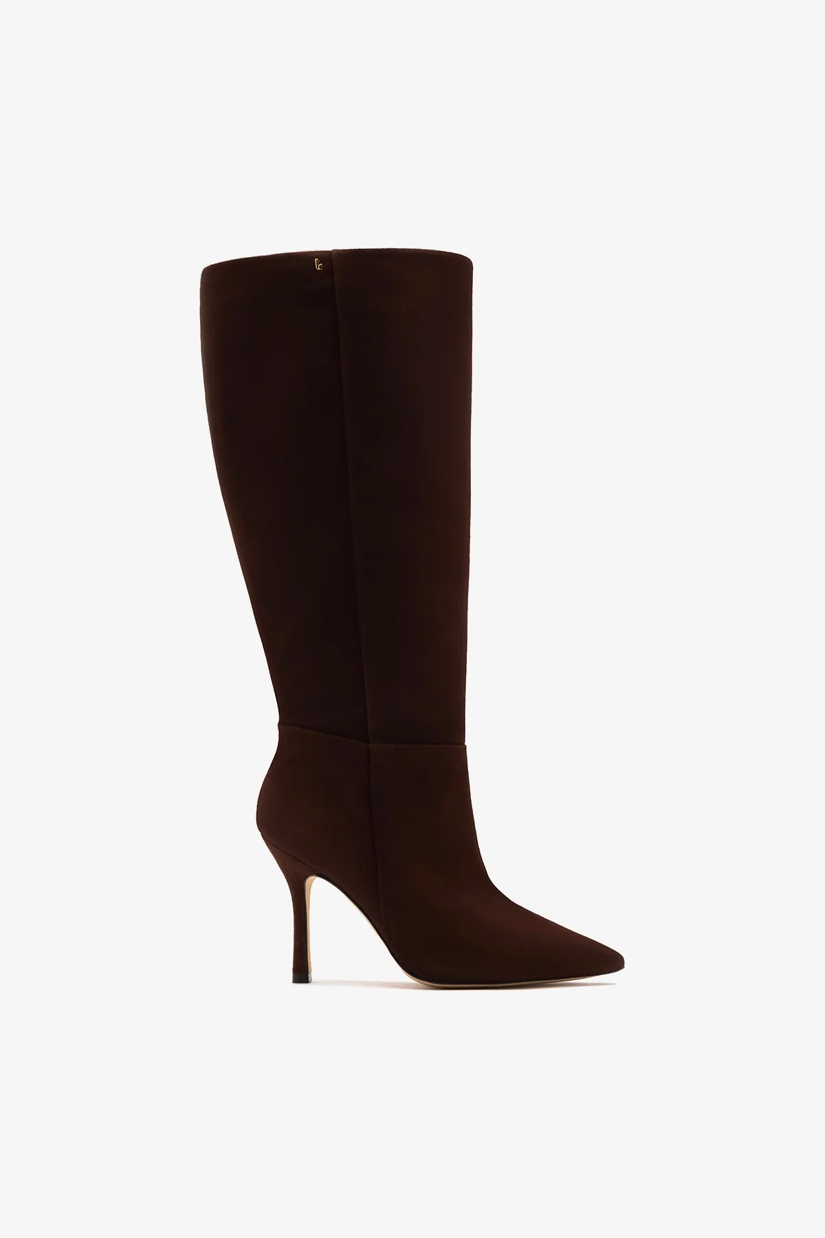 Bota Cano Largo Kate Camurça Marrom