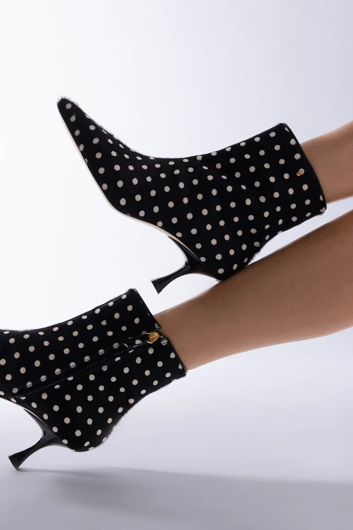 Bota Ines Couro Estampado Preto - Image 2