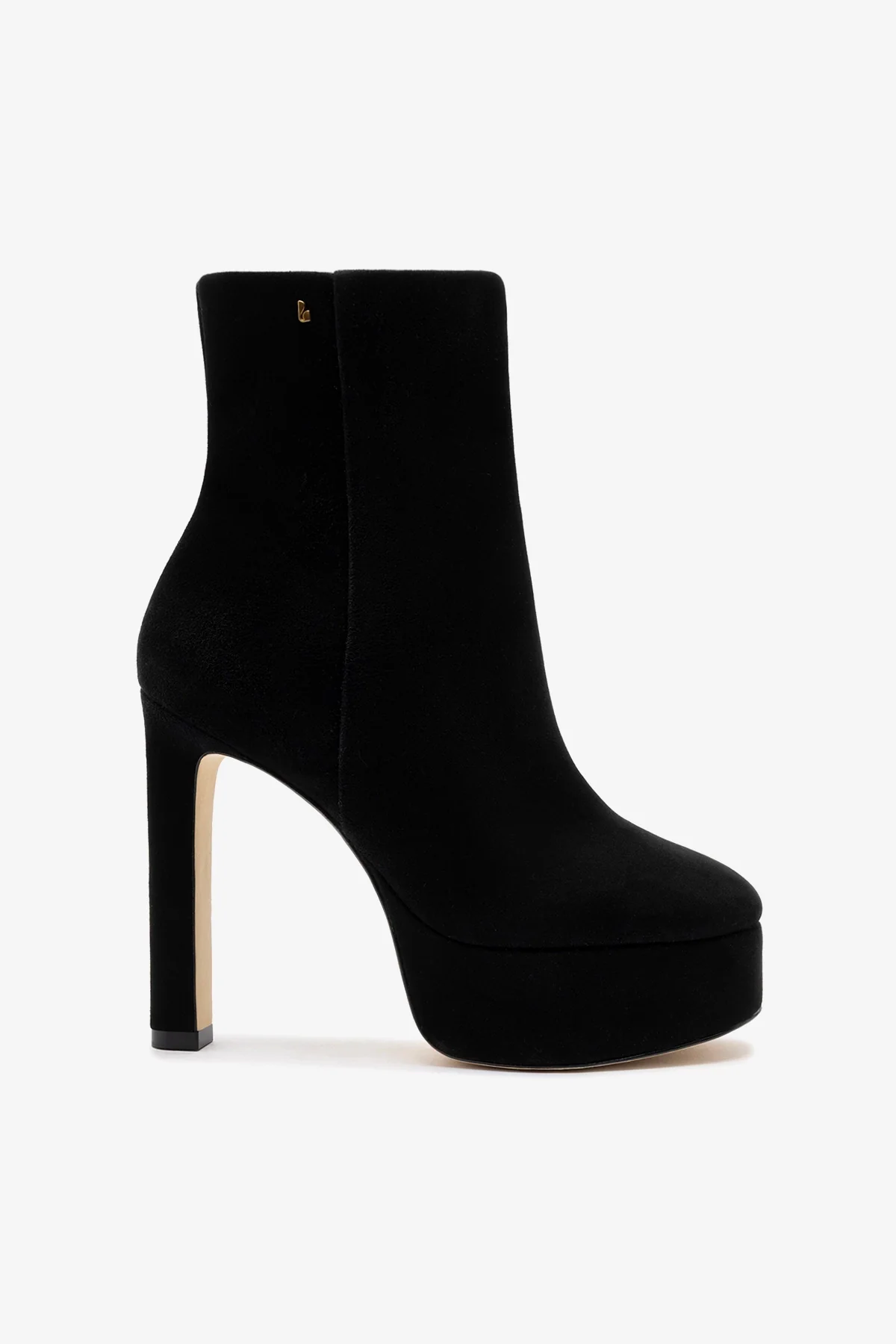 Bota Plataforma Romy Camurça Preto