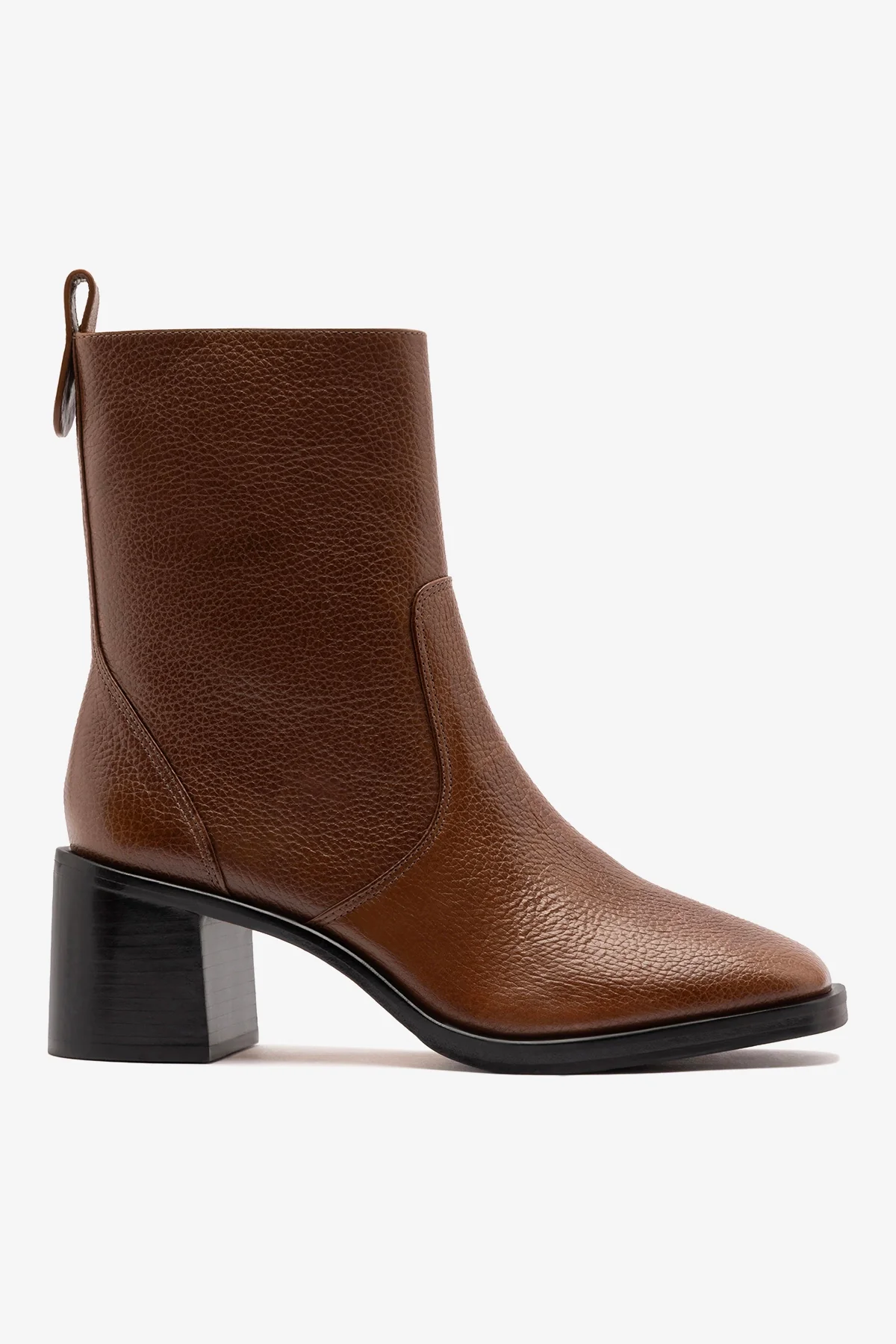 Bota Ricky Mini Couro Marrom