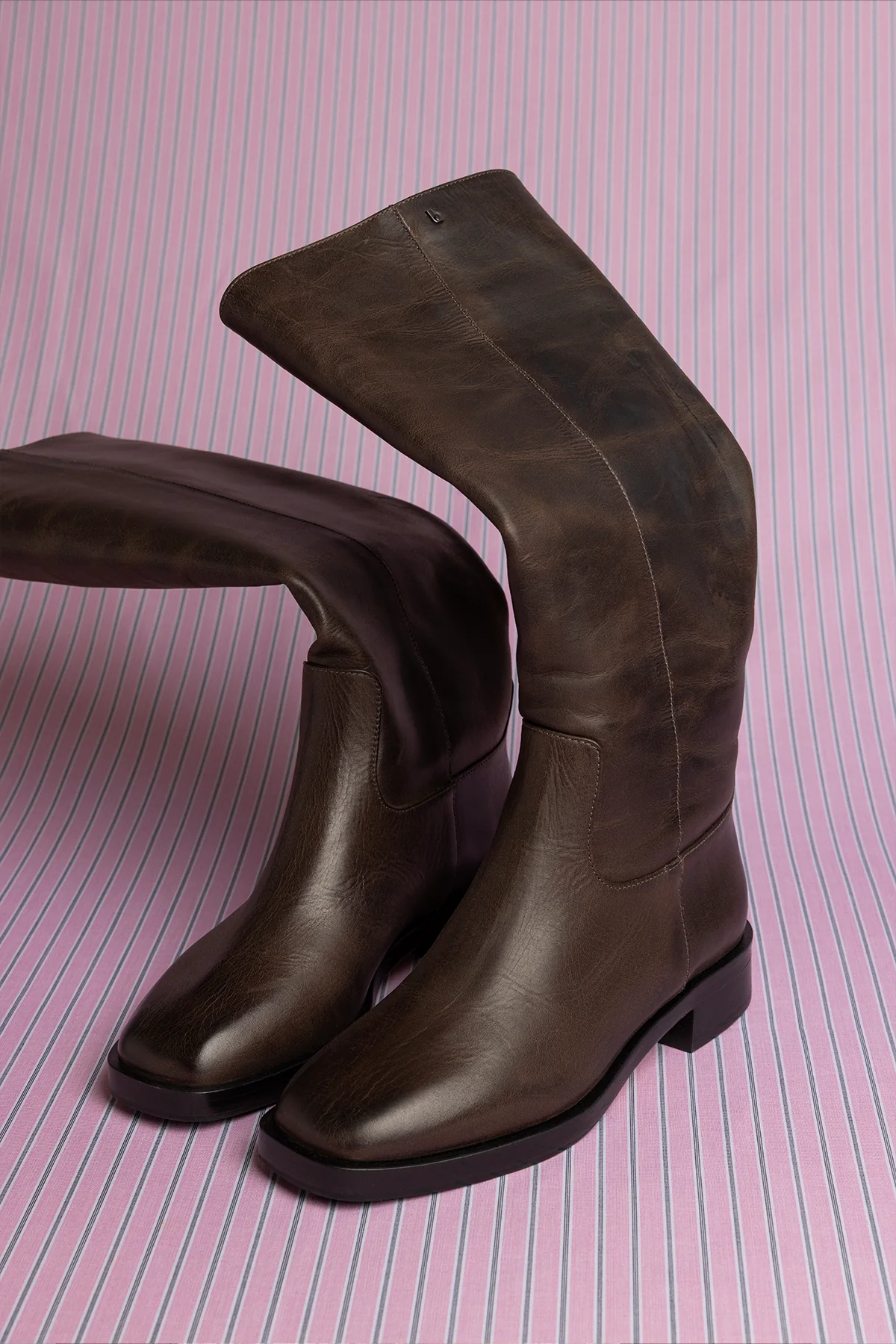Bota Anne Couro Marrom - Image 6