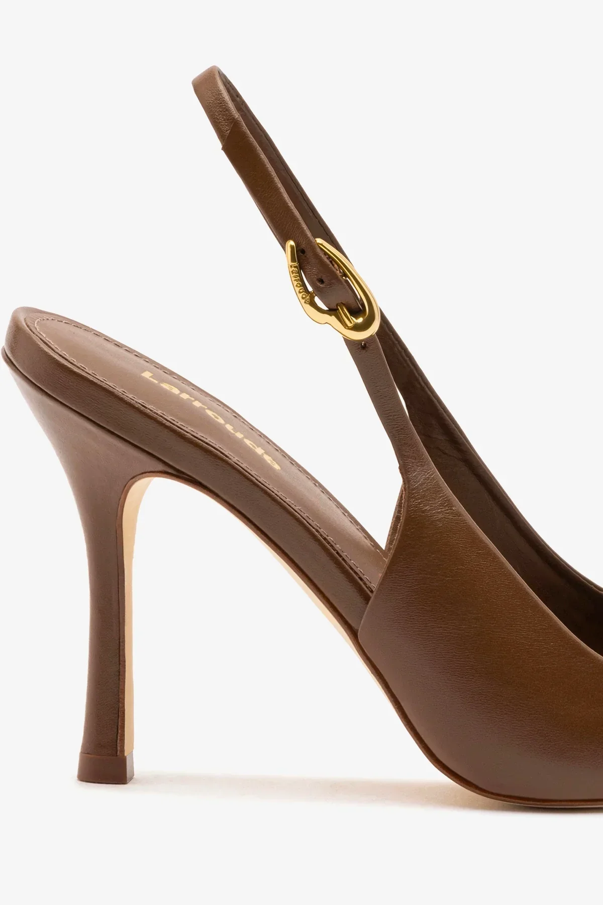 Slingback Carine Couro Marrom - Image 4