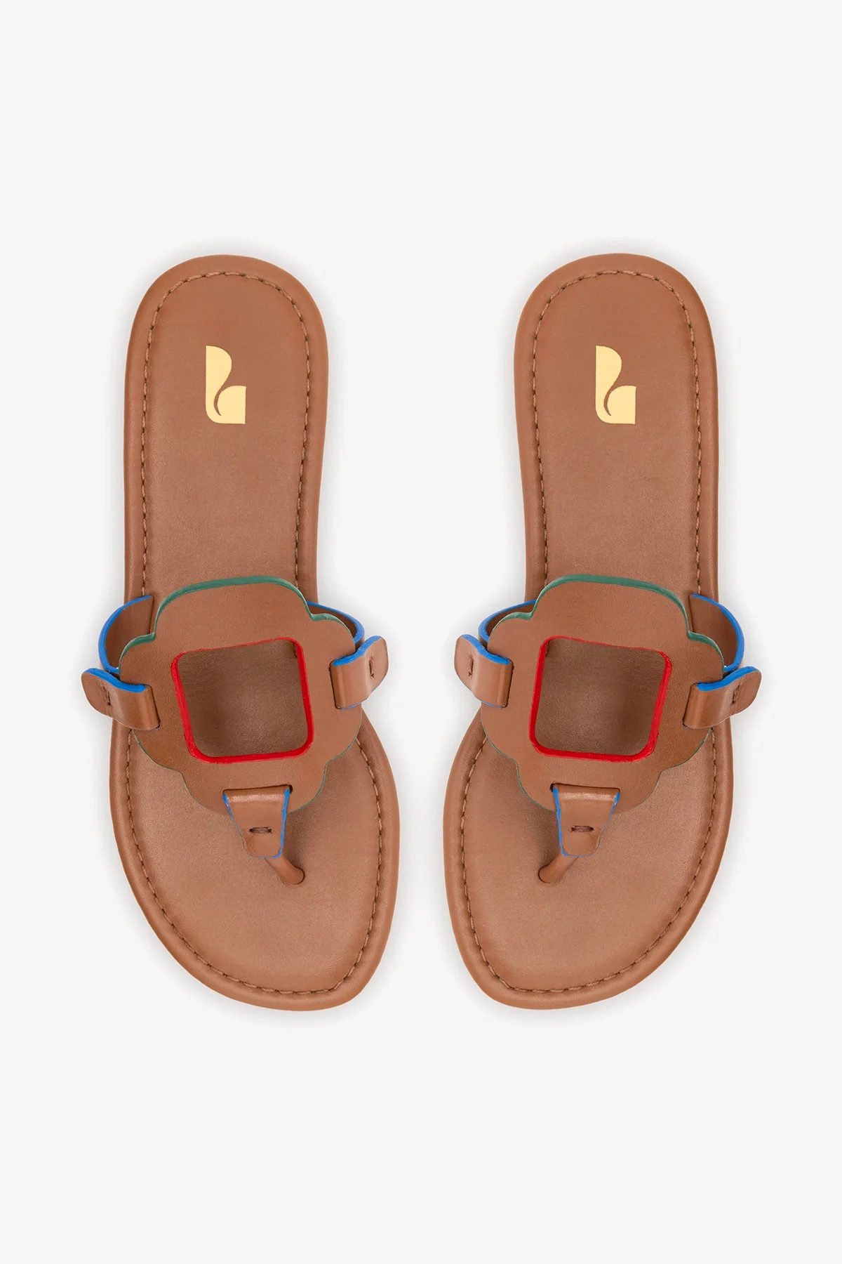 Sandália Flat Margherita Couro Caramelo - Image 7