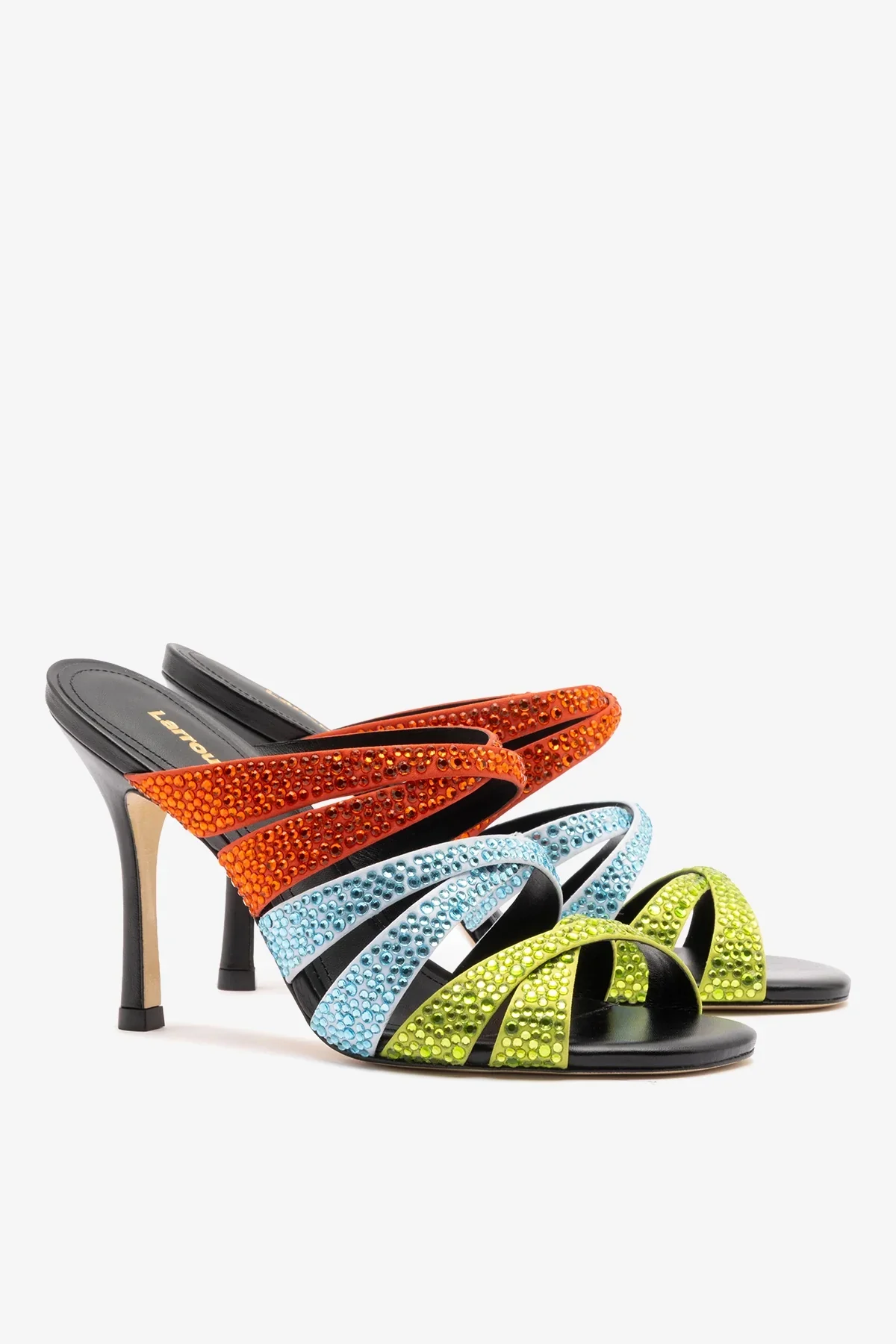 Mule Sophia Crystal Cetim Multicor - Image 3