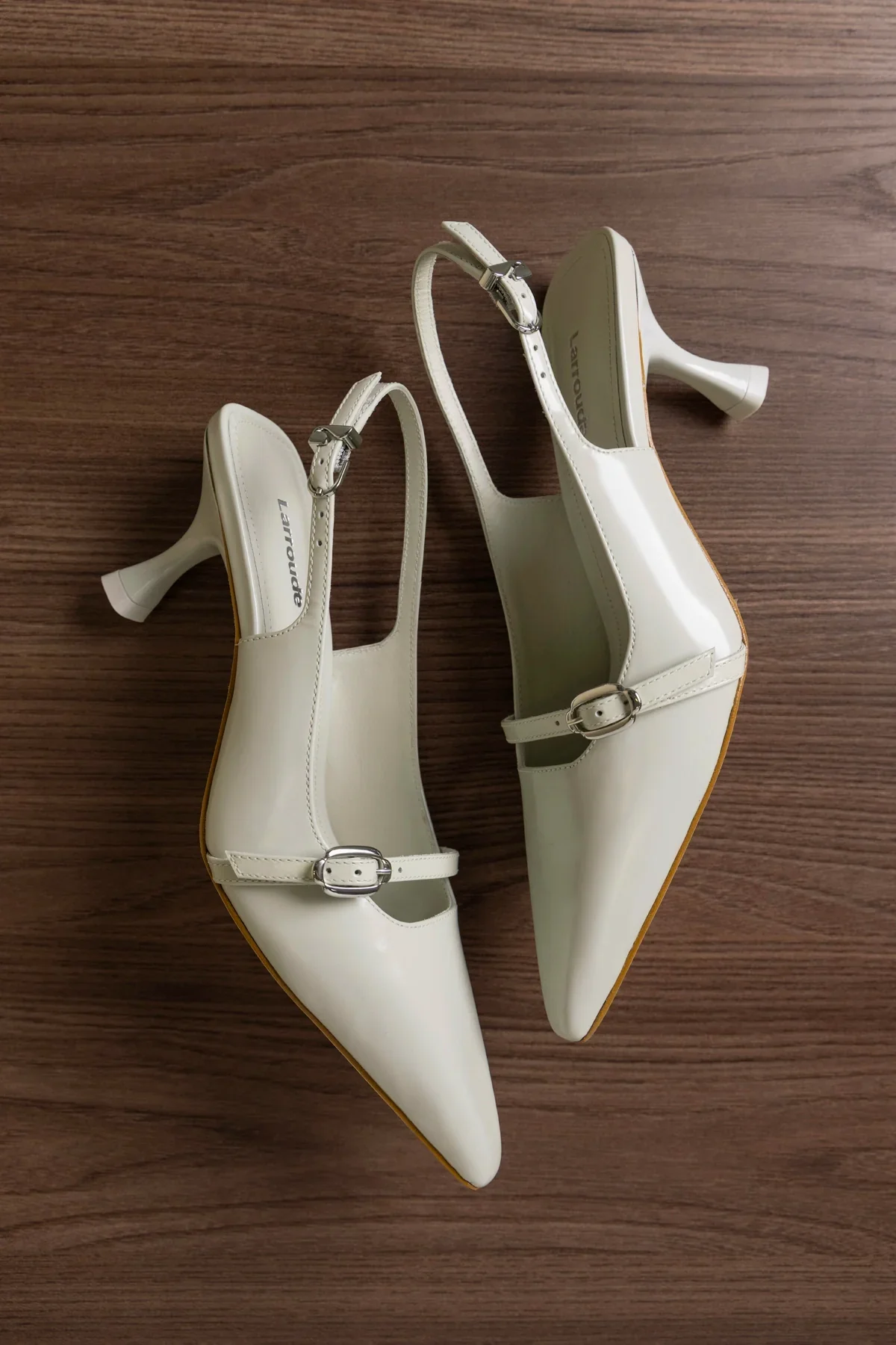 Slingback Ines Couro Cinza - Image 2