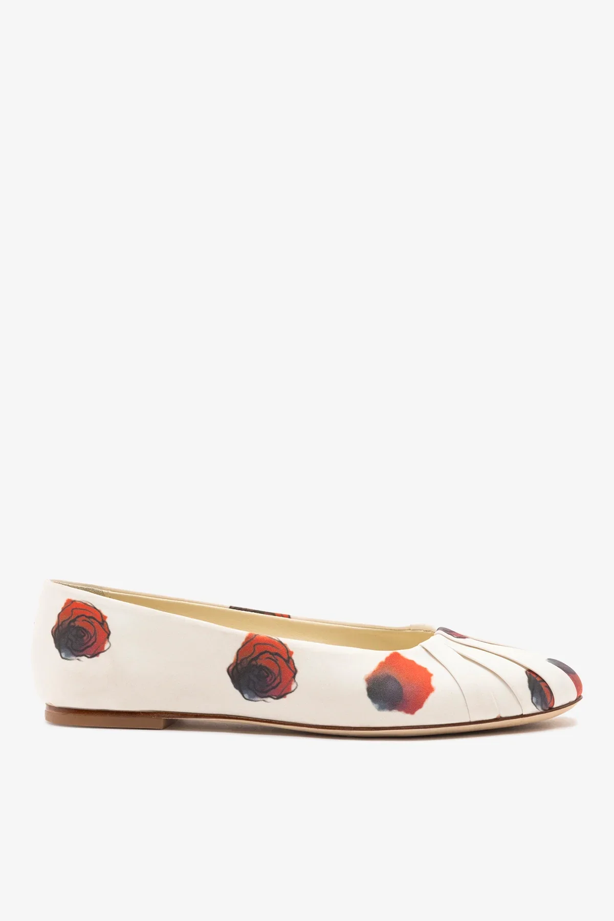 Jonathan Cohen by L.: Sapatilha Cetim Estampado Off White