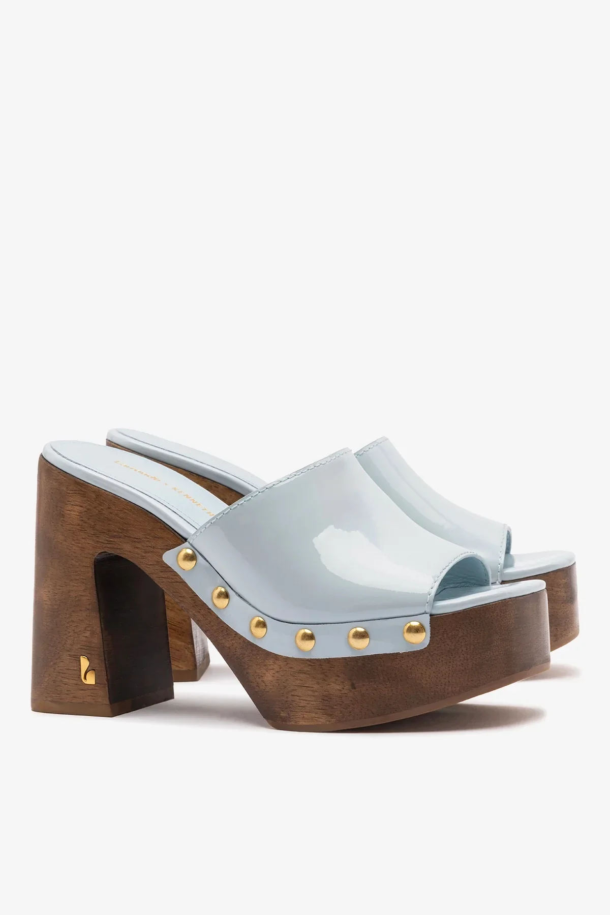 Larroudé x Kenneth Cole: Mule Couro Verniz Azul - Image 2