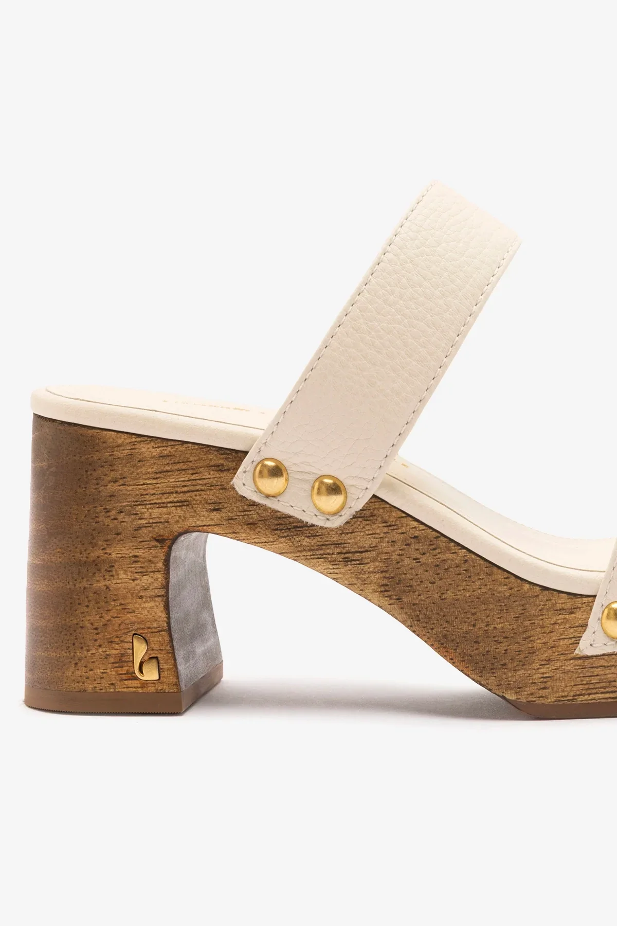 Larroudé x Kenneth Cole: Mule Couro Off White - Image 4