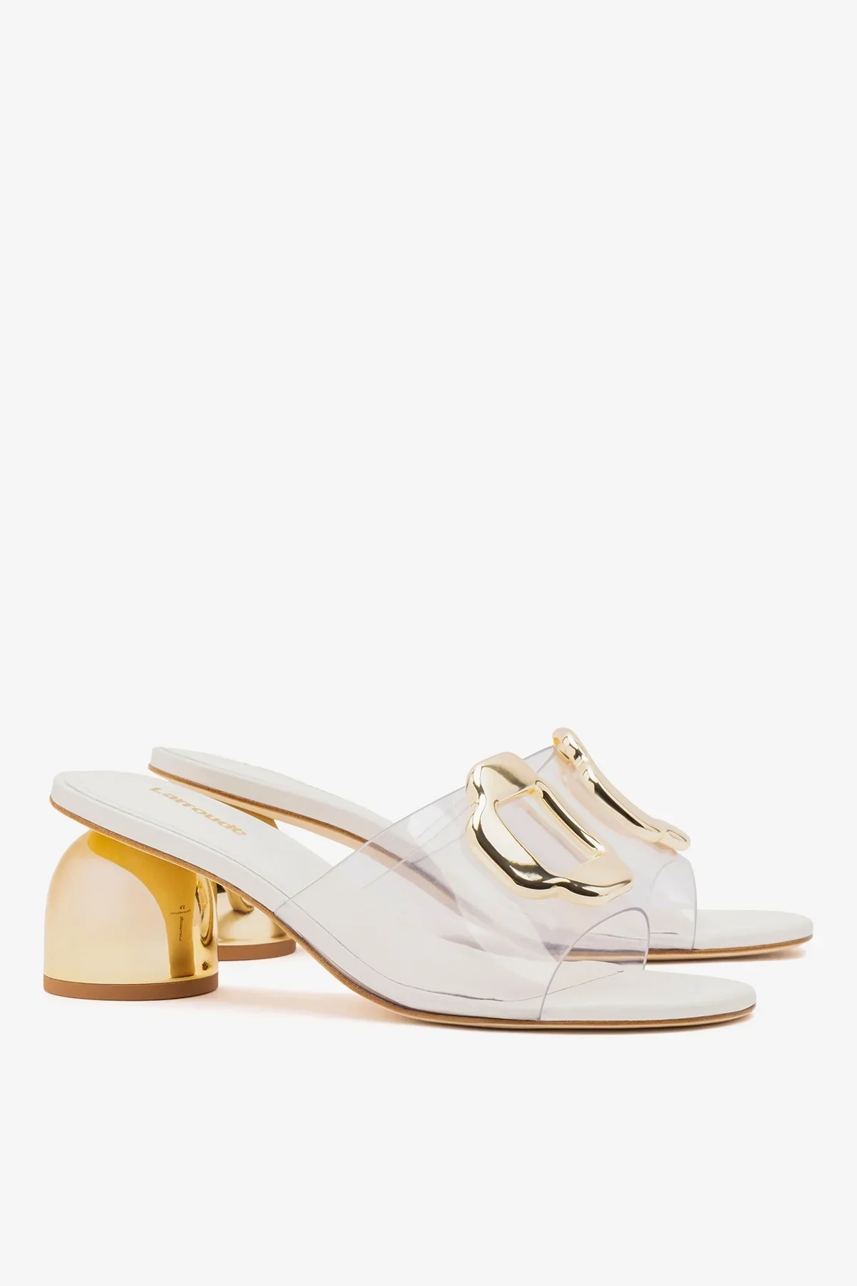 Mule Margherita Clear Couro Off White - Image 3