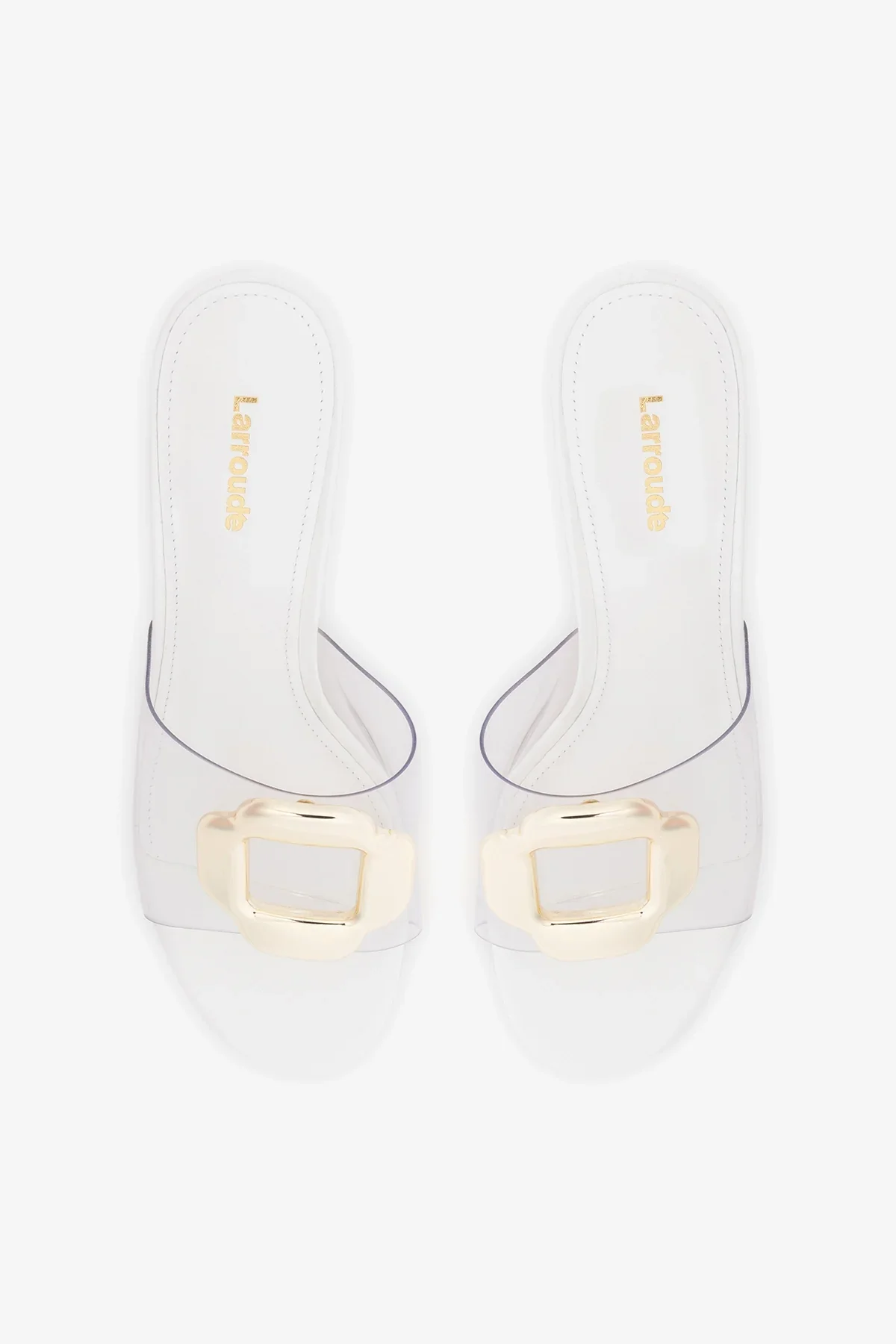 Mule Margherita Clear Couro Off White - Image 7