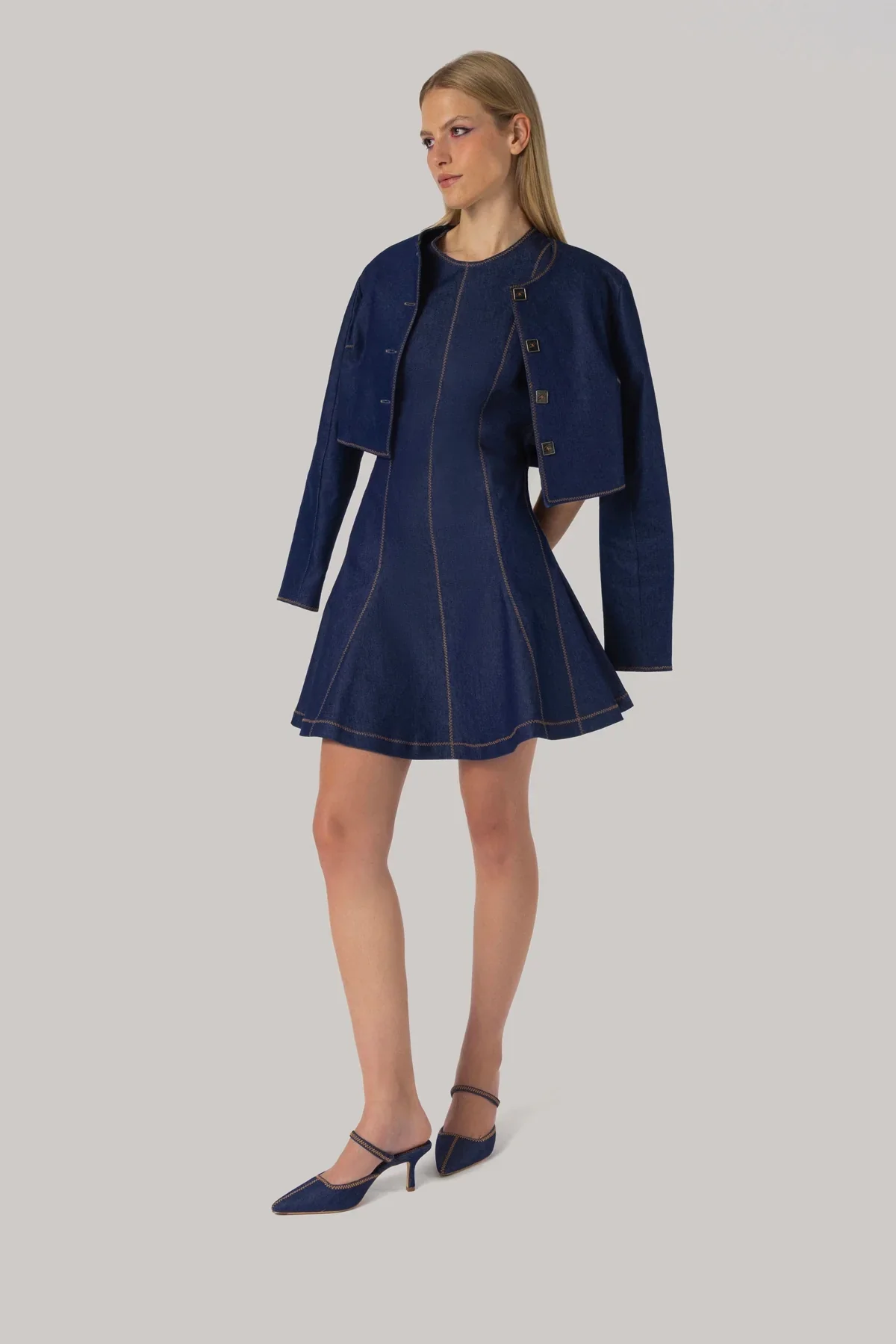 Vestido Sarah Jeans Azul - Image 4