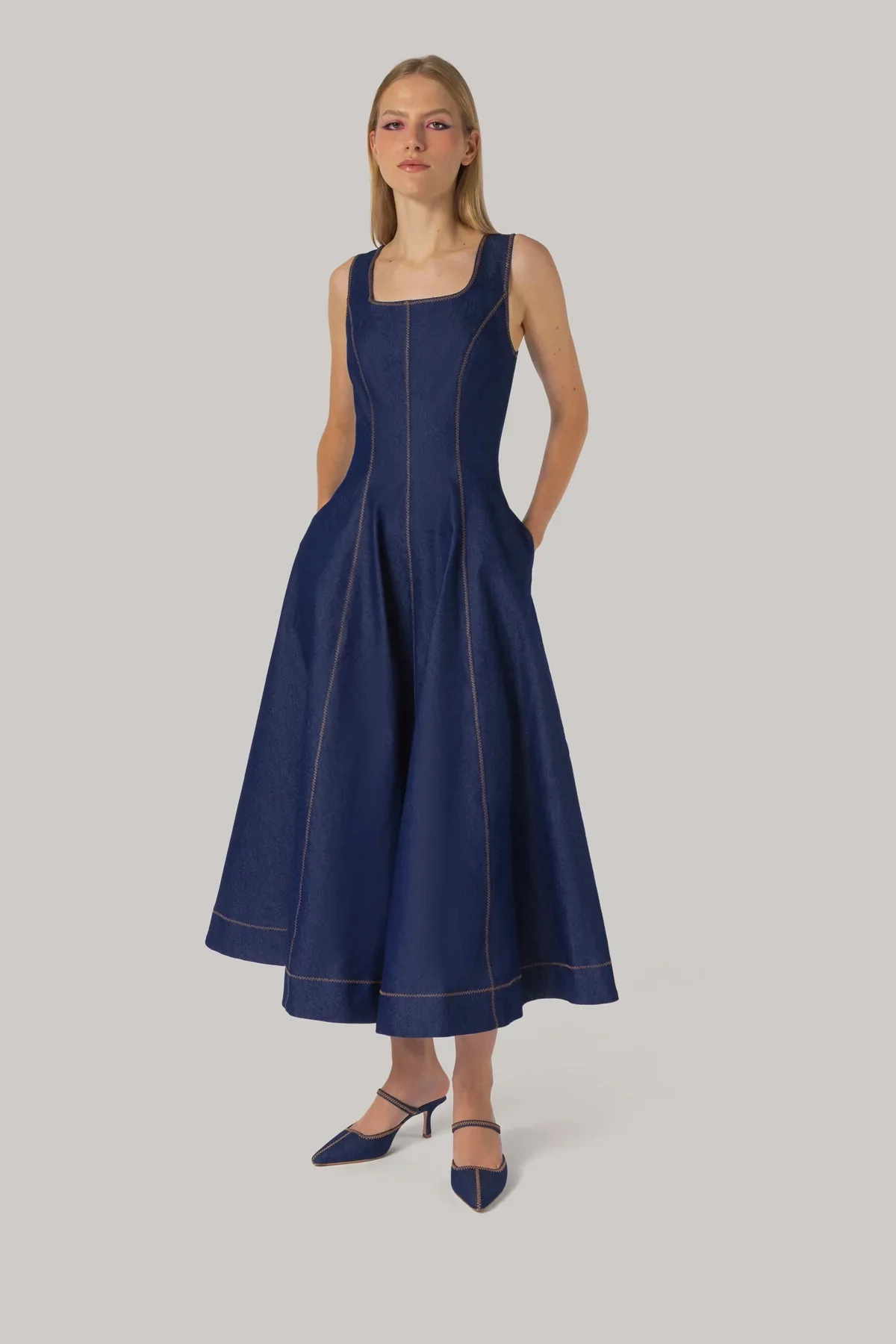 Vestido Sophia Jeans Azul - Image 2
