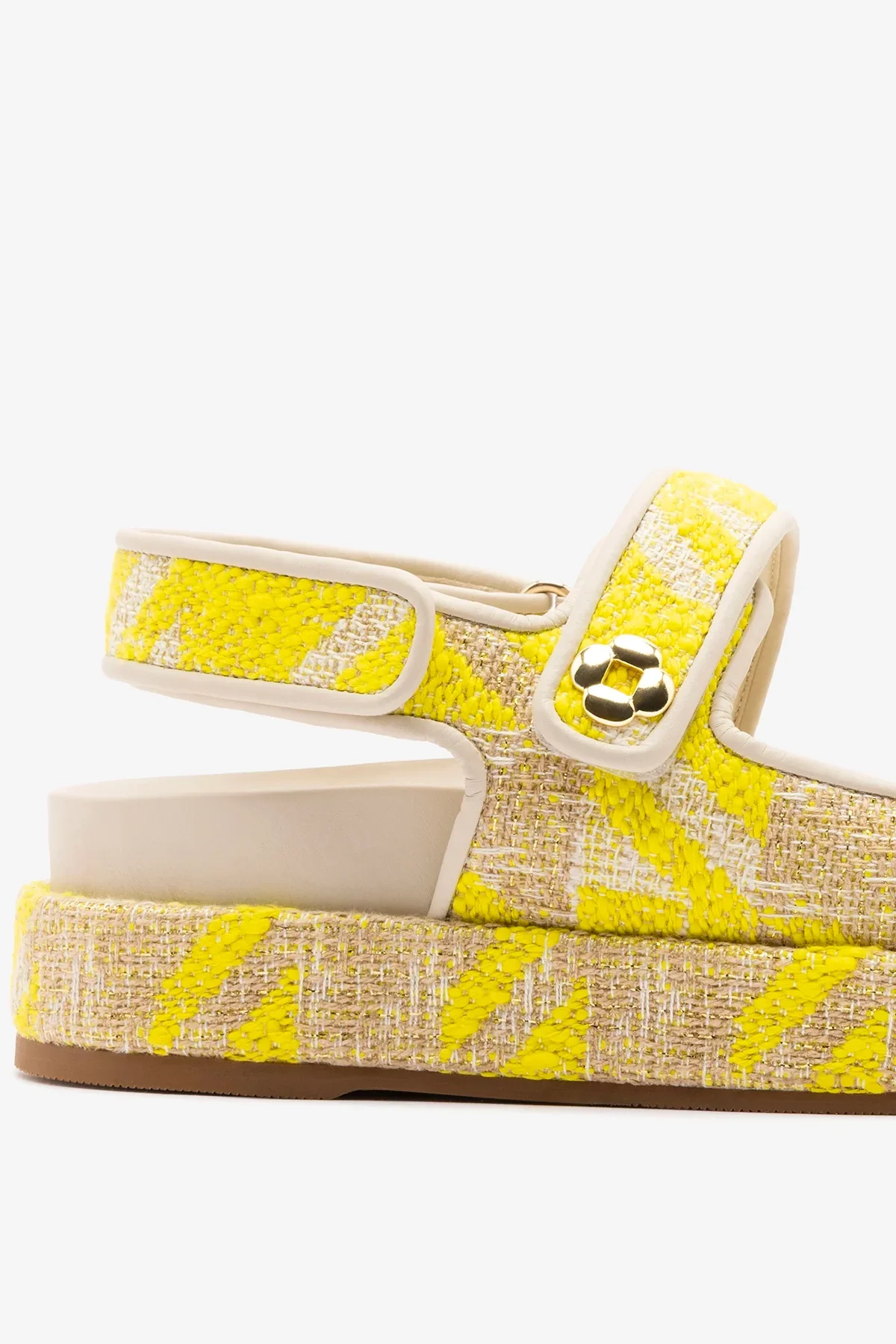 Sandalia Jetty Malha Estampado Amarelo - Image 4