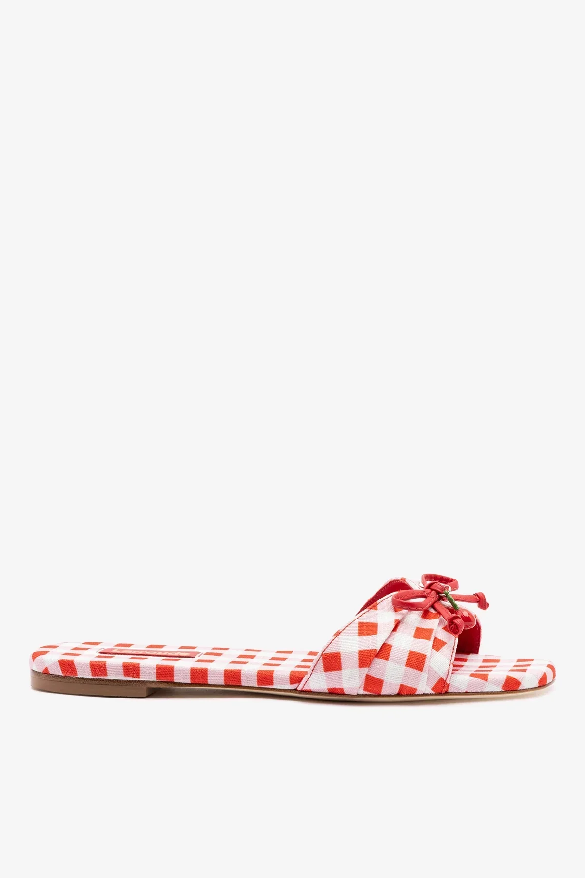 Flat Bardot Estampado Vermelho