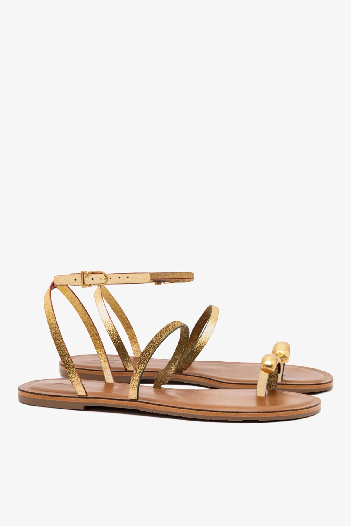 Flat Biarritz Couro Dourado - Image 3