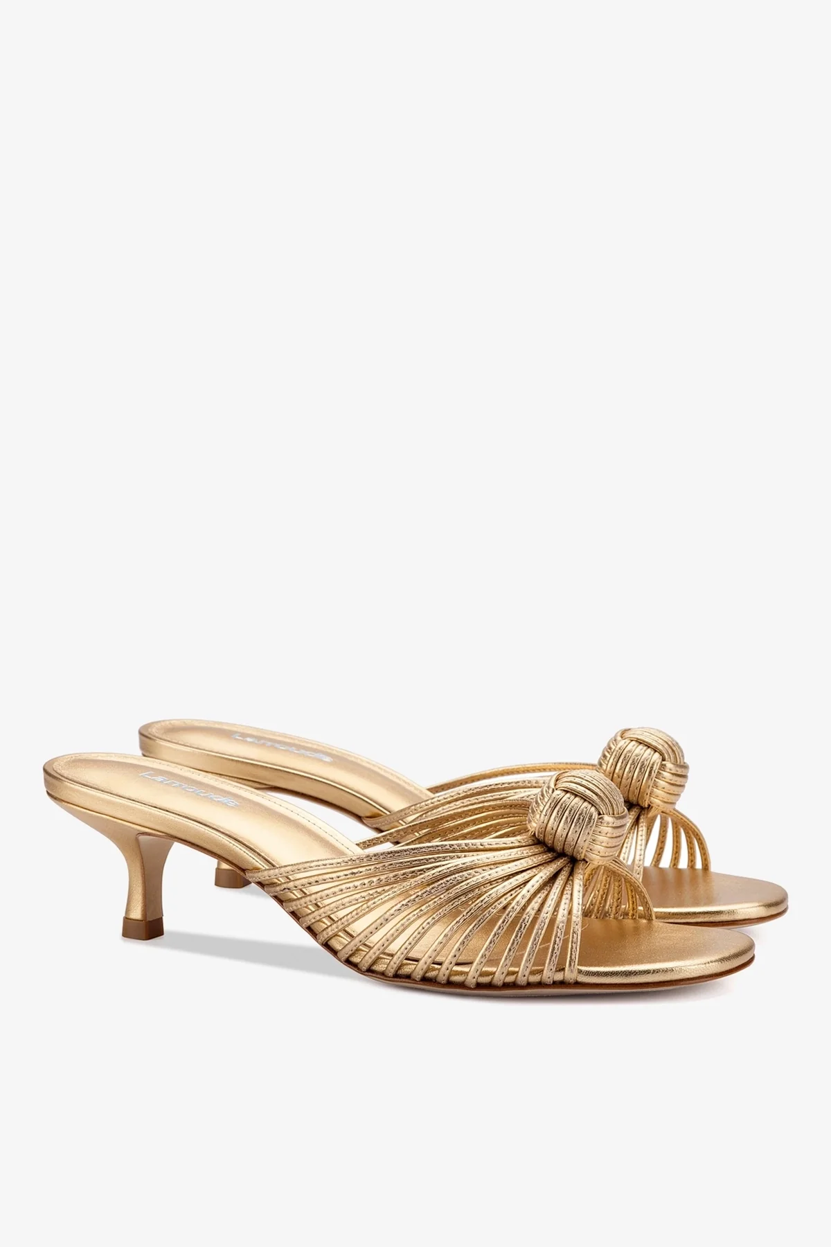 Mule Valerie Couro Dourado - Image 2