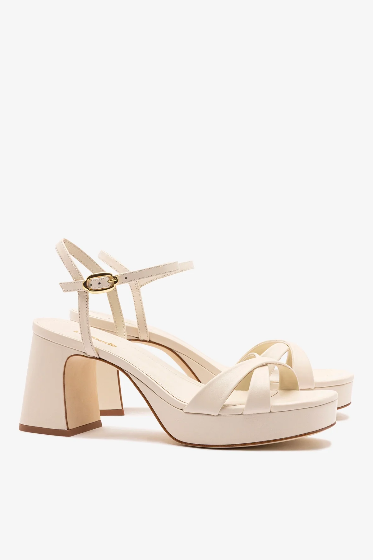 Sandália Plataforma Bianca Low Couro Off White - Image 3
