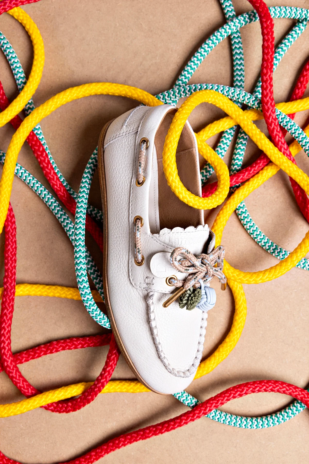 Mocassim Boat Shoe Cyprus Couro Off White - Image 2