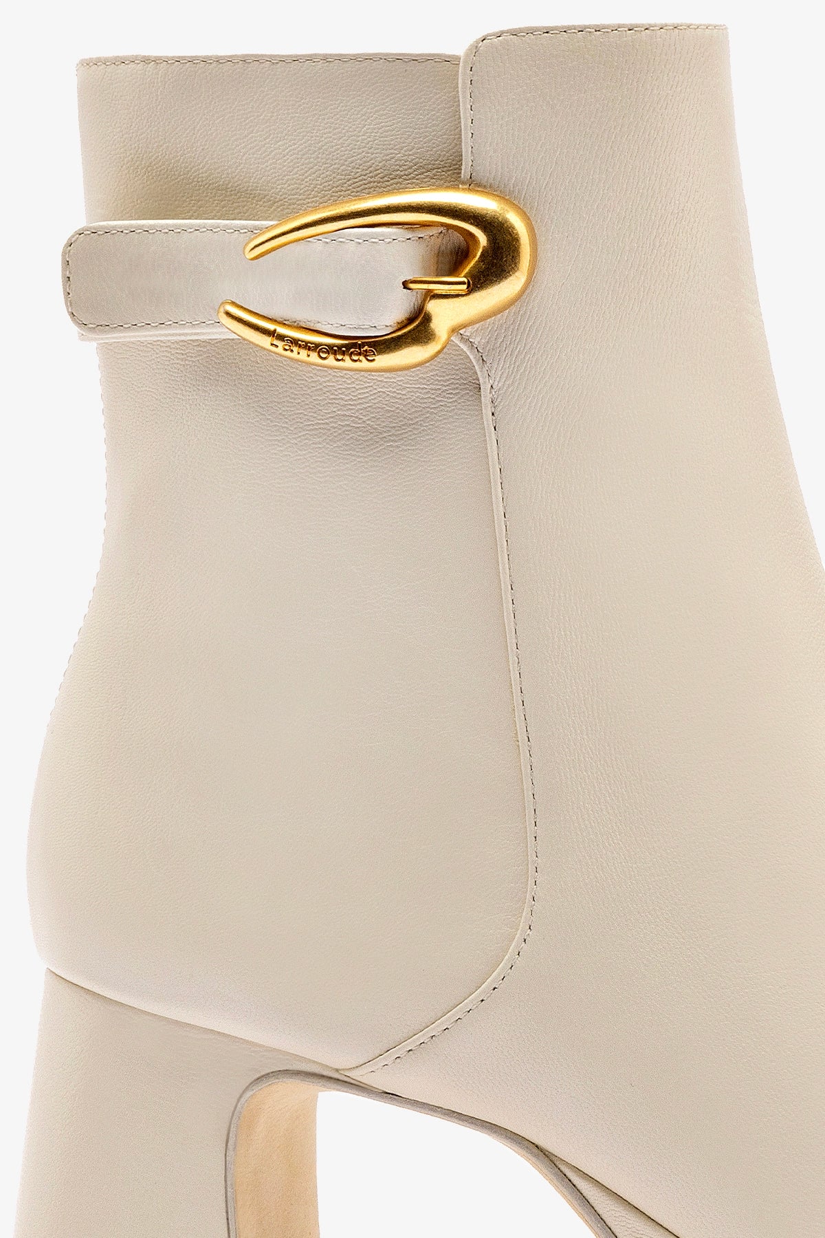 Bota Plataforma Dolly Verona Low Couro Off White - Image 4