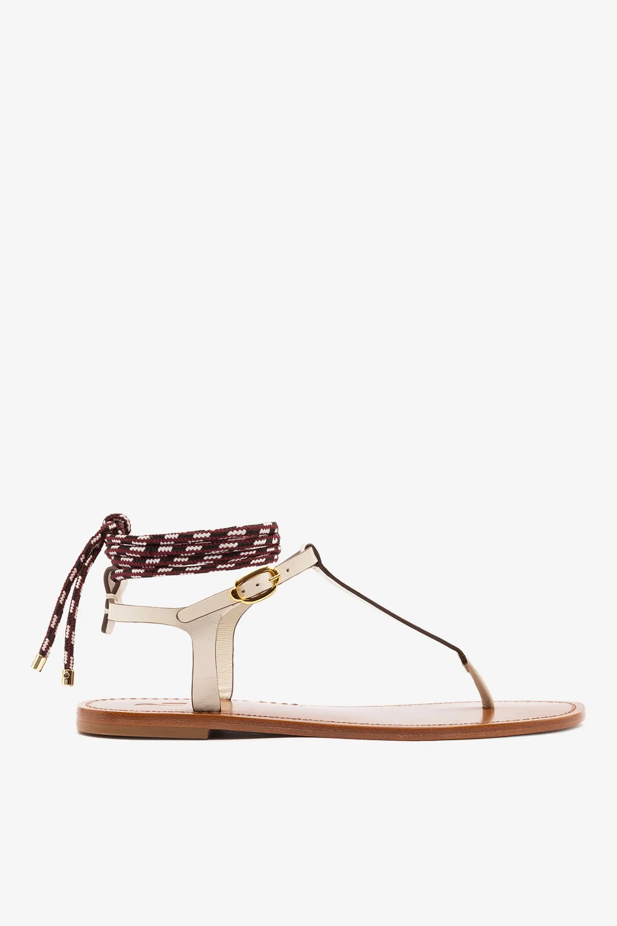 Sandália Flat Gipsy Couro Off White - Image 4
