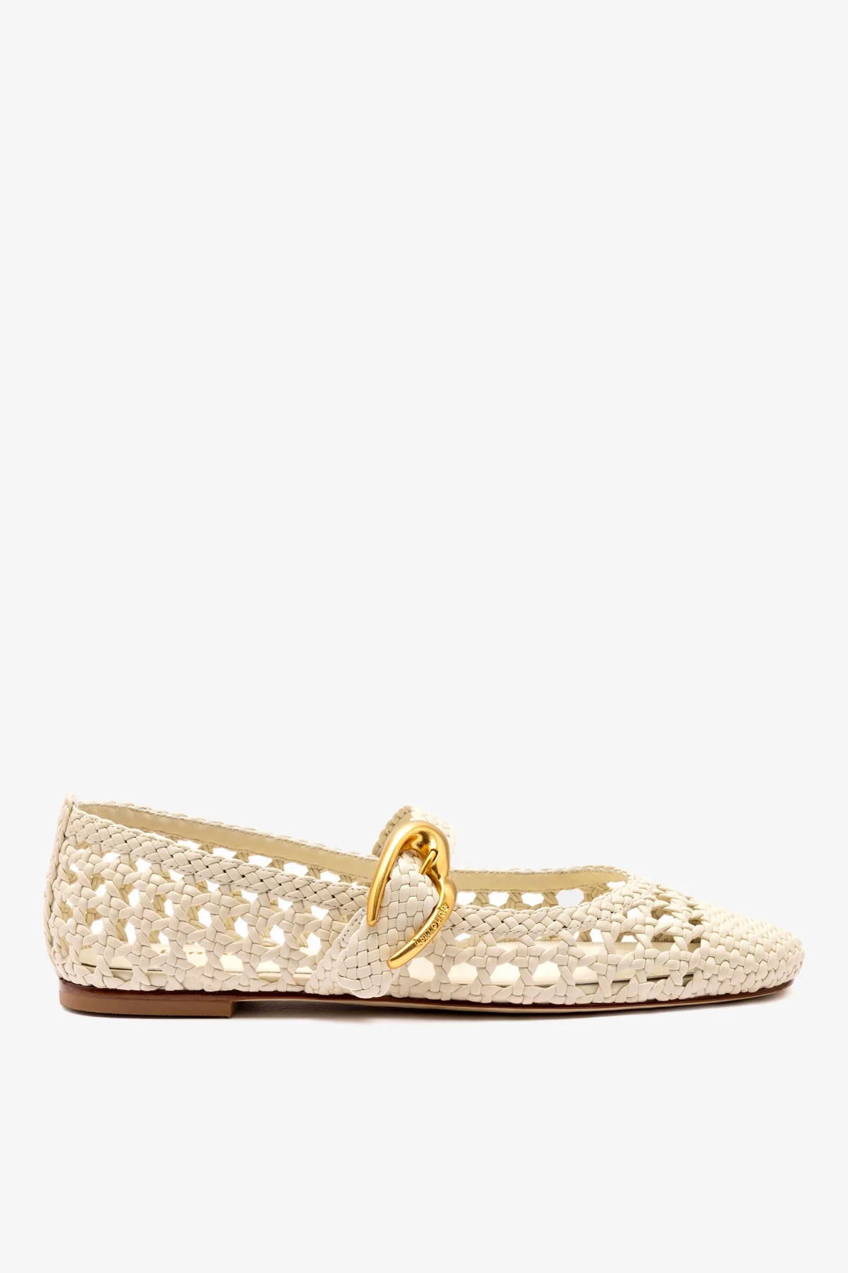 Sapatilha Verona Macramê Couro Off White