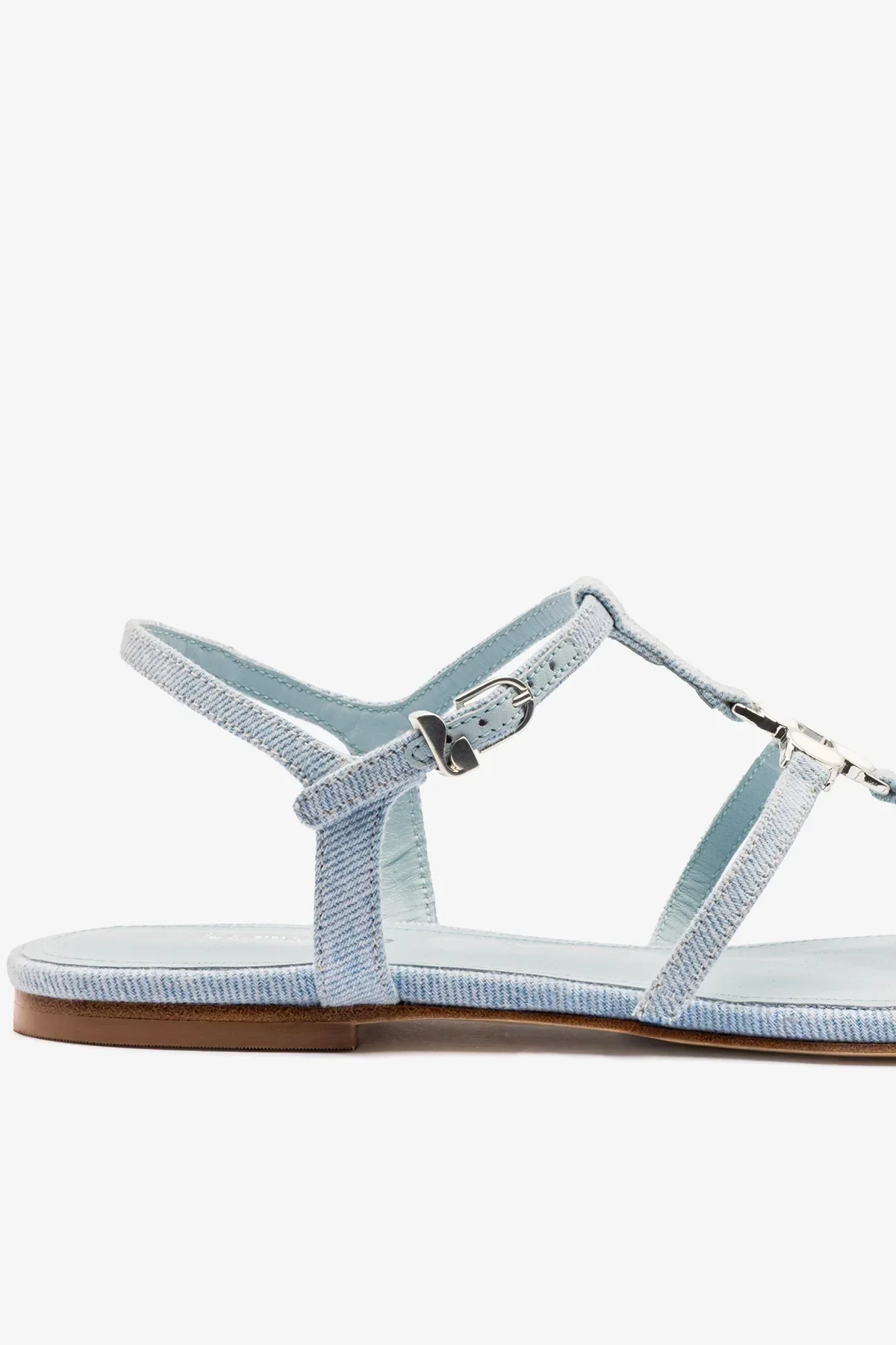 Sandália Flat Hana Jeans Azul - Image 4