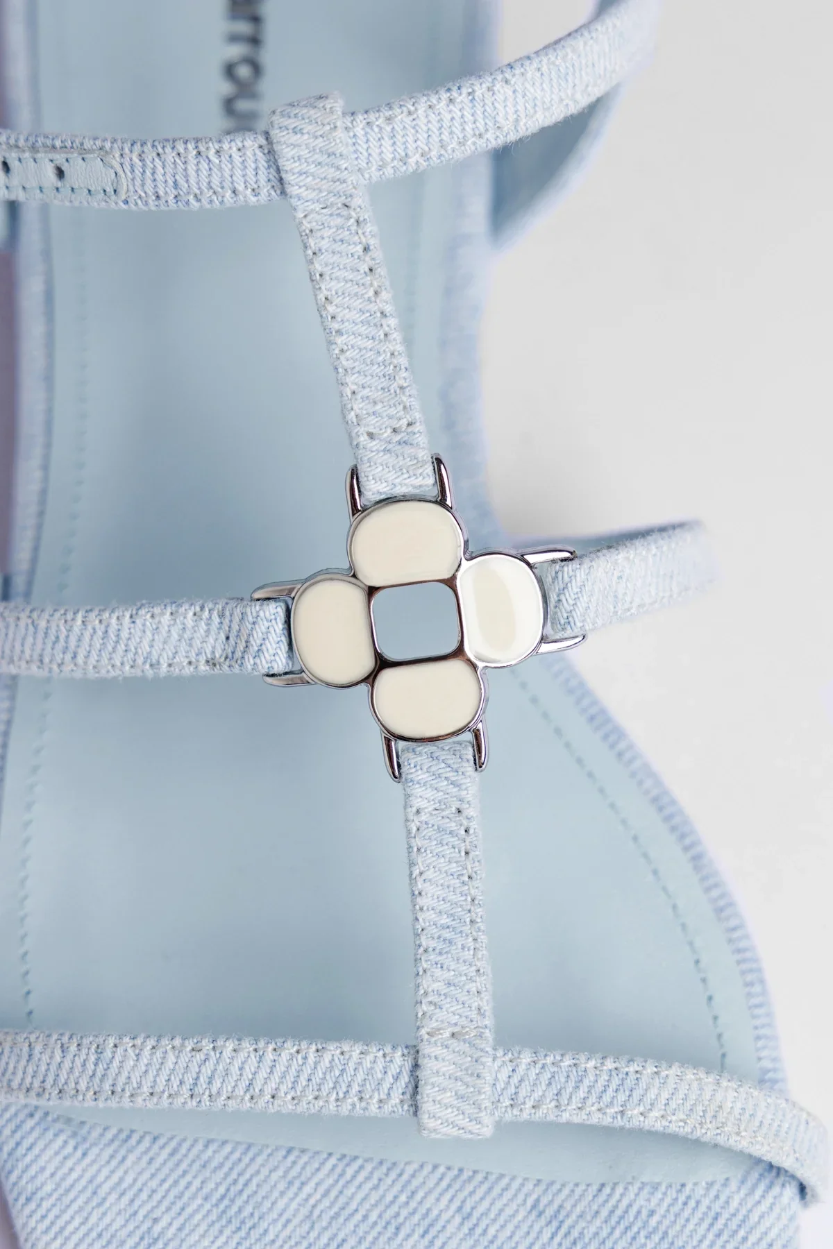 Sandália Flat Hana Jeans Azul - Image 6