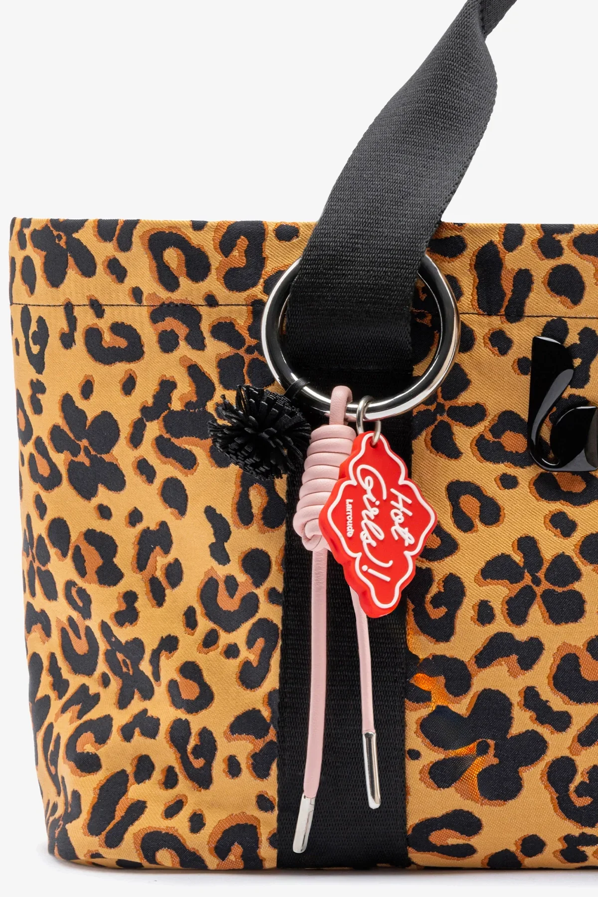 Bolsa Tote Bag Americana Jacquard Leopardo e Preto - Image 4