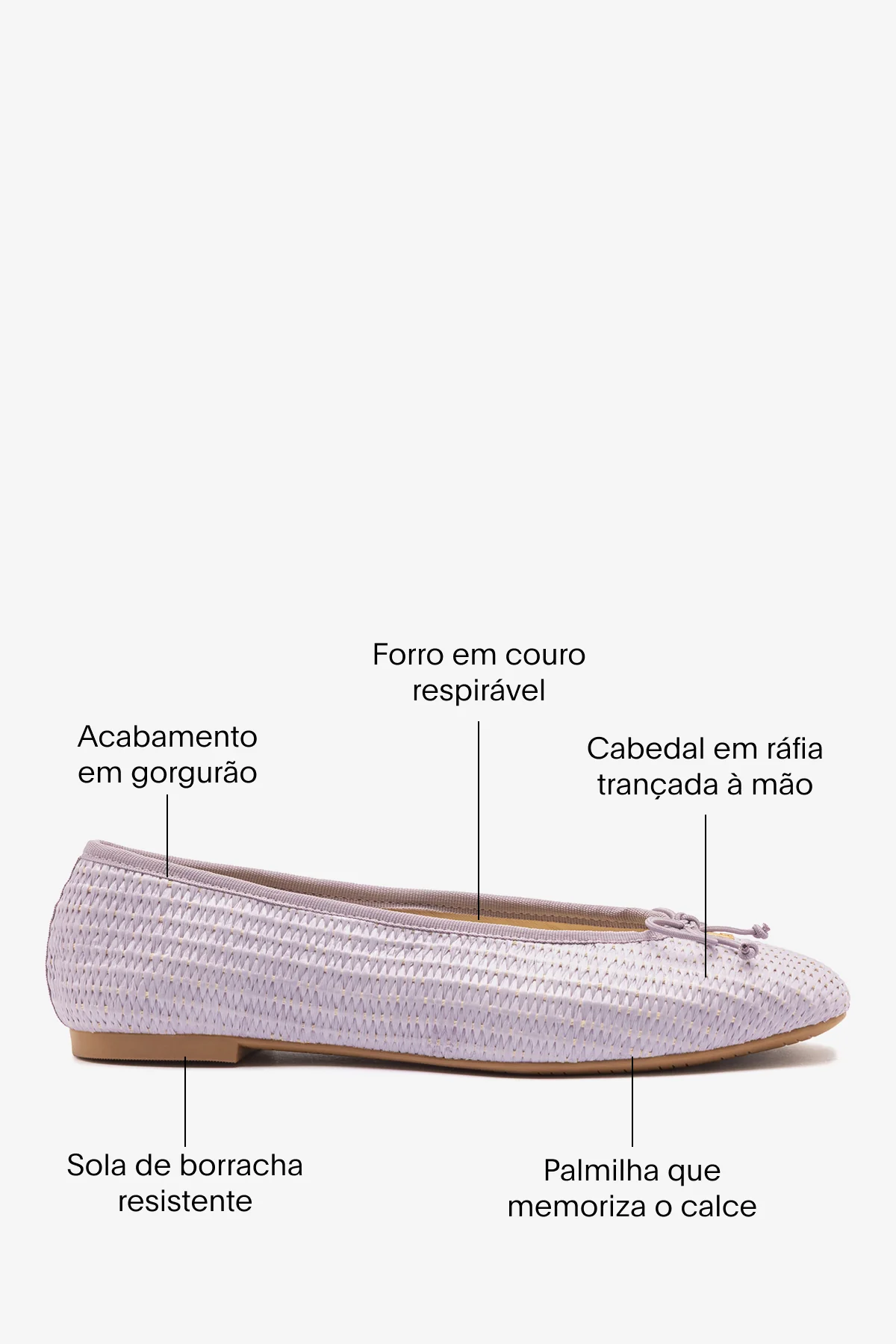 Sapatilha Pavlova Ráfia Lilás - Image 5