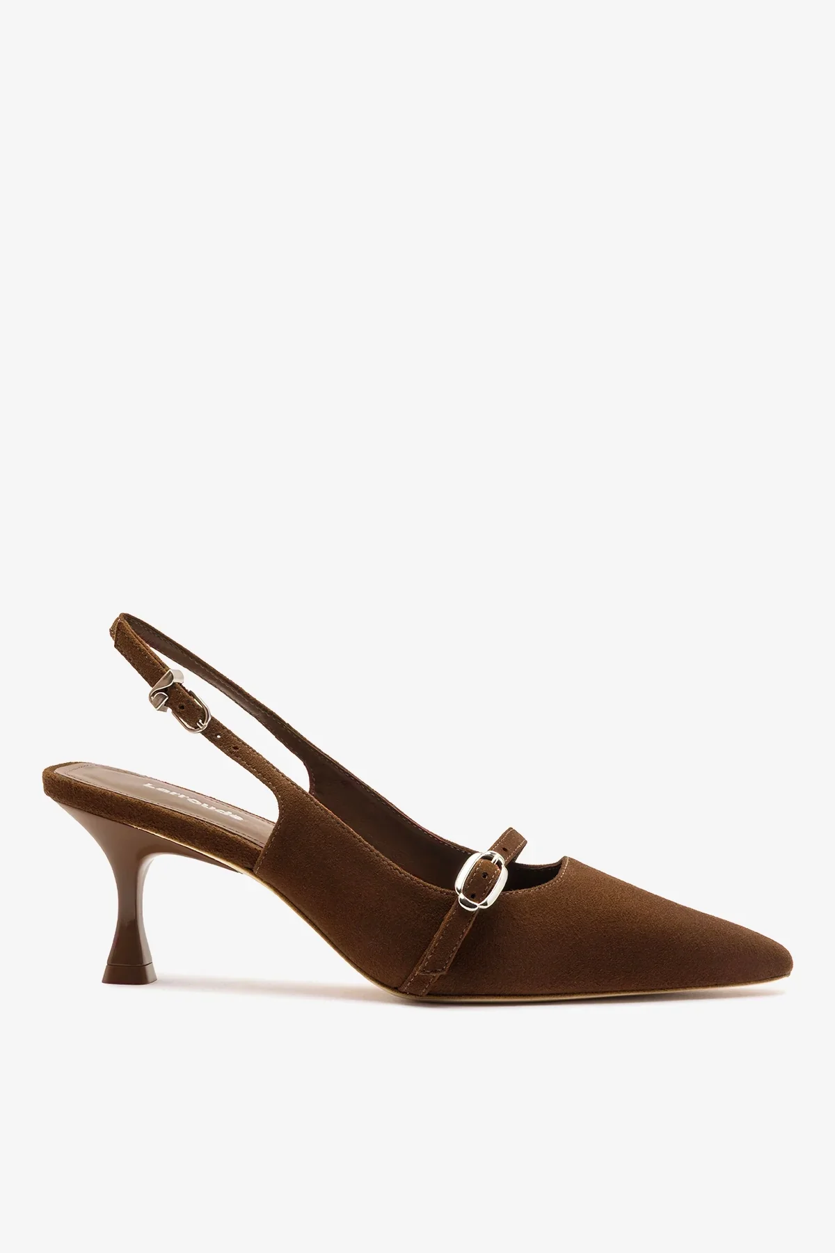 Slingback Ines Camurça Marrom