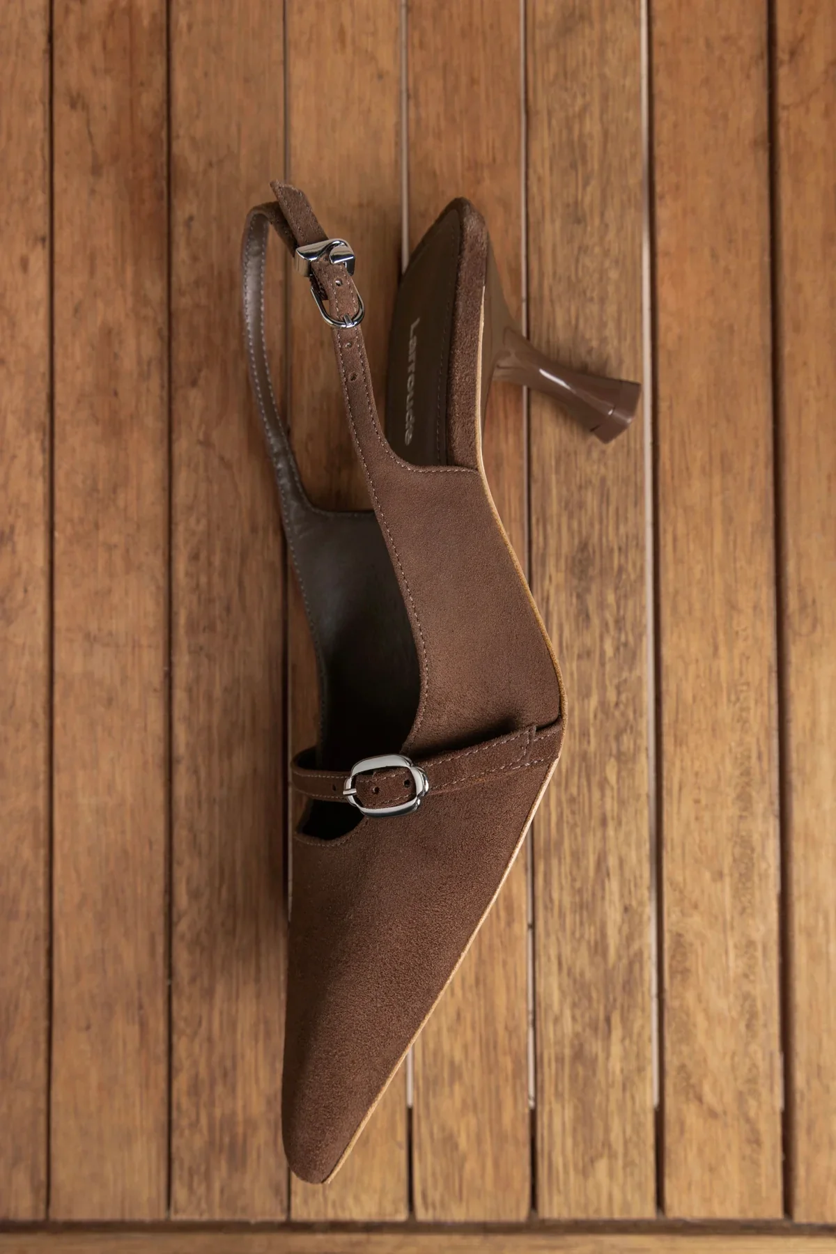 Slingback Ines Camurça Marrom - Image 2