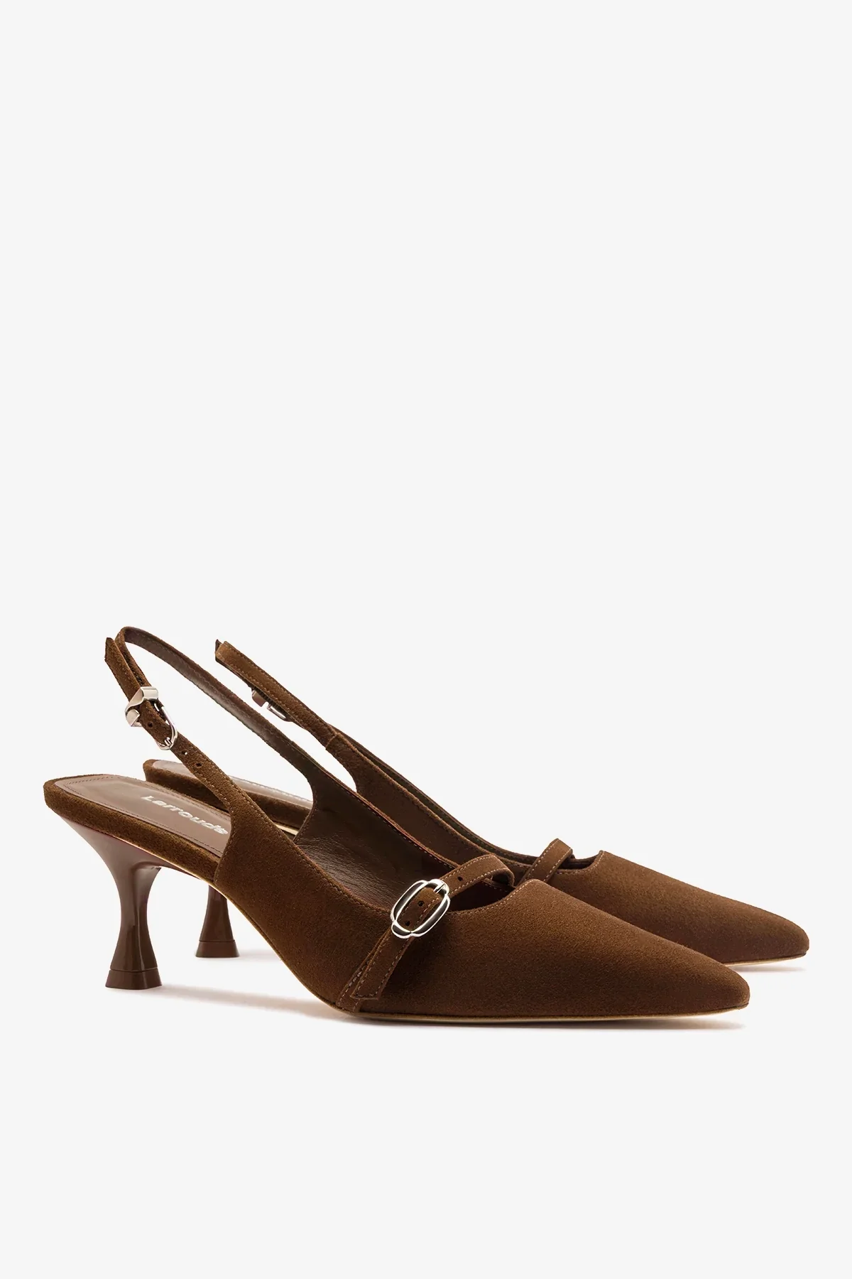 Slingback Ines Camurça Marrom - Image 3