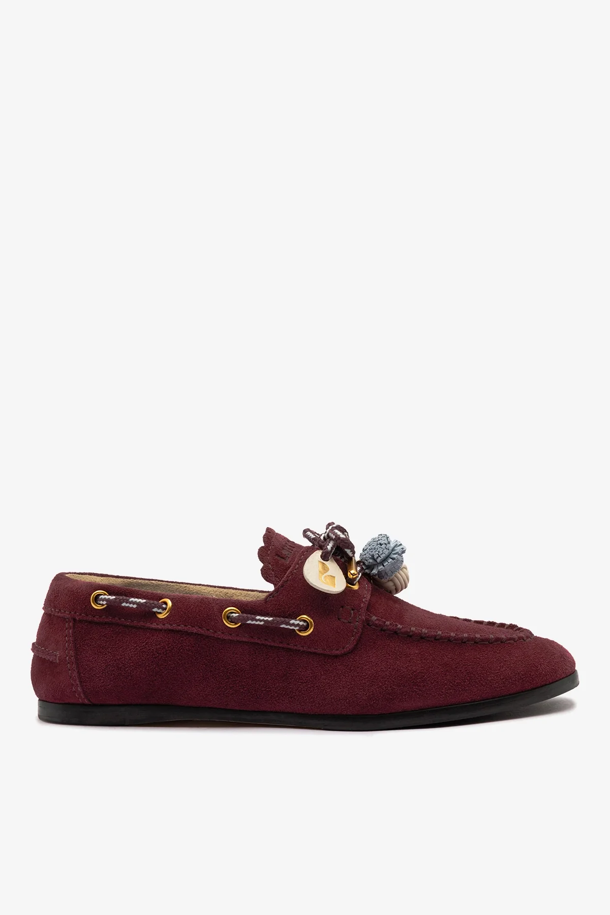 Mocassim Boat Shoe Cyprus Camurça Bordô