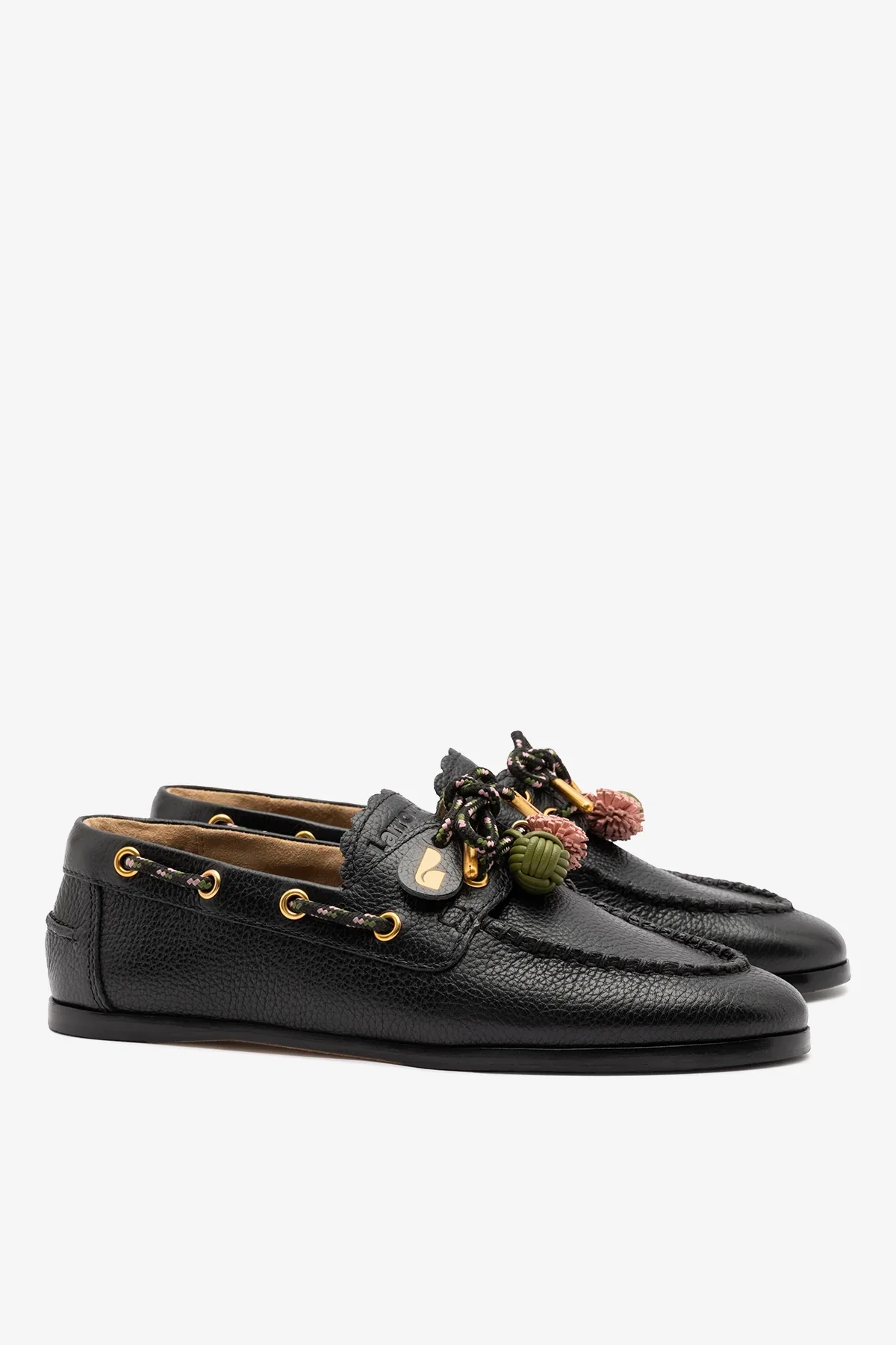 Mocassim Boat Shoe Cyprus Couro Preto - Image 3