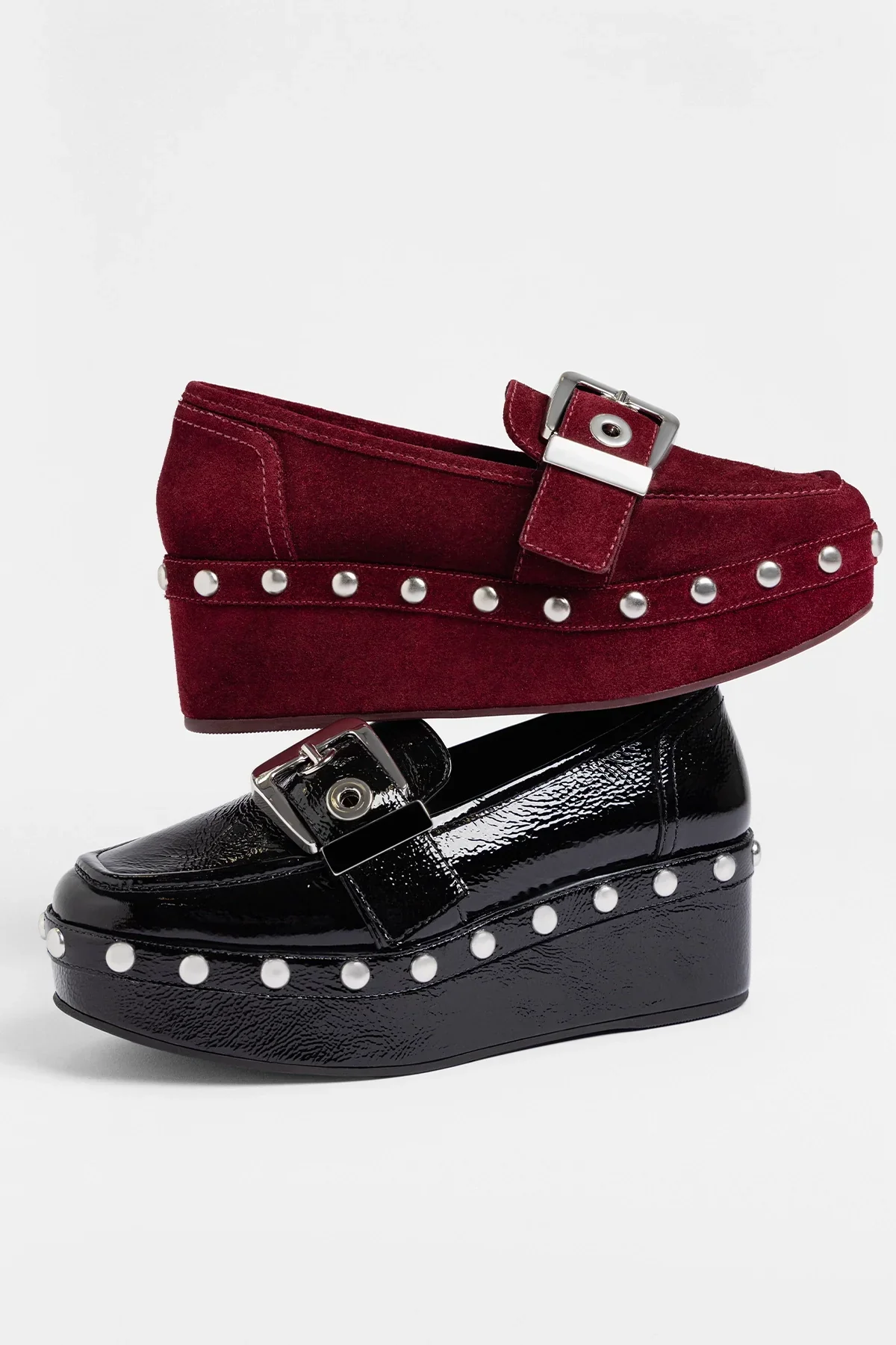 Mocassim Flatform Stewart Couro Verniz Preto - Image 5