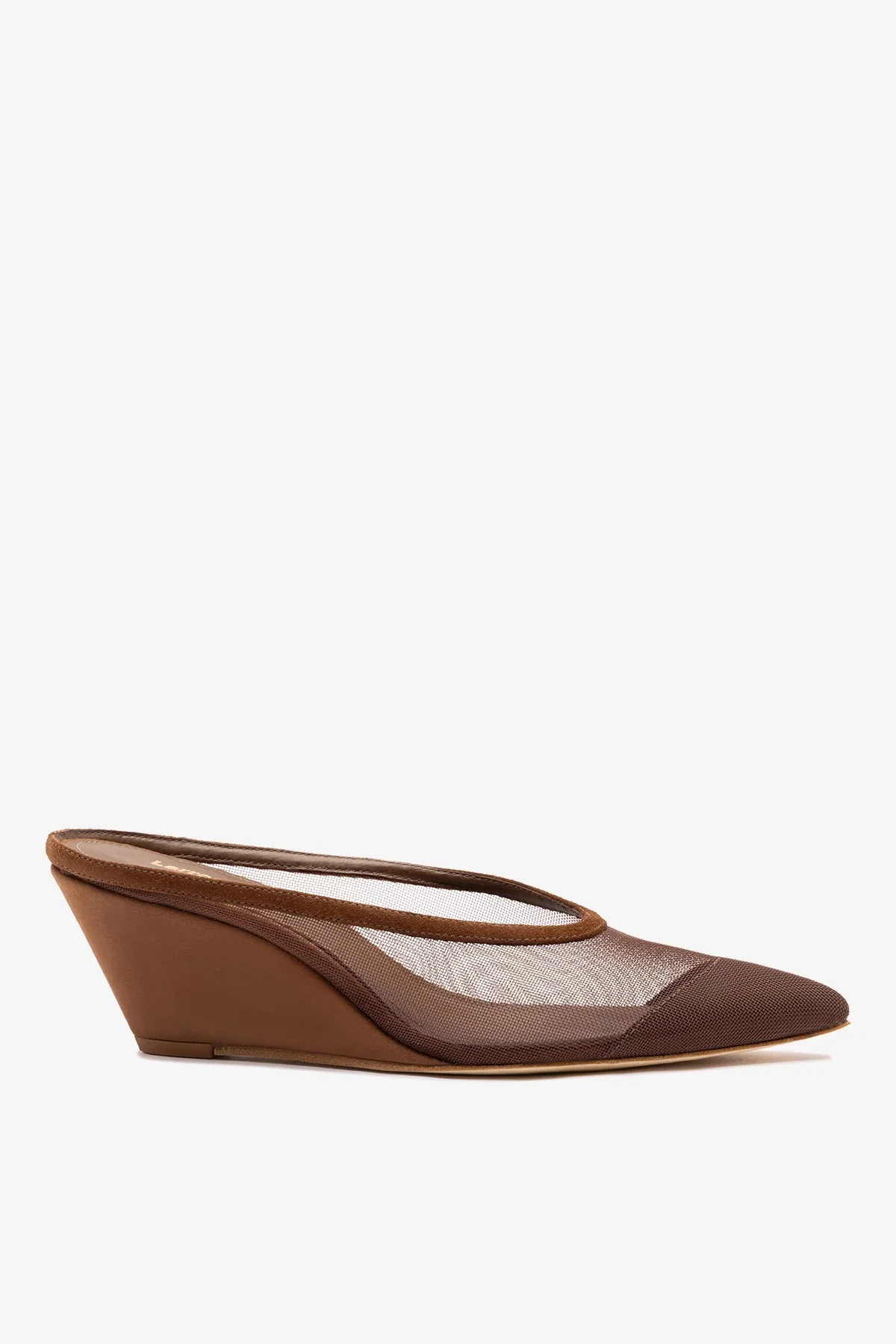 Mule Loulou Mesh Camurça Marrom