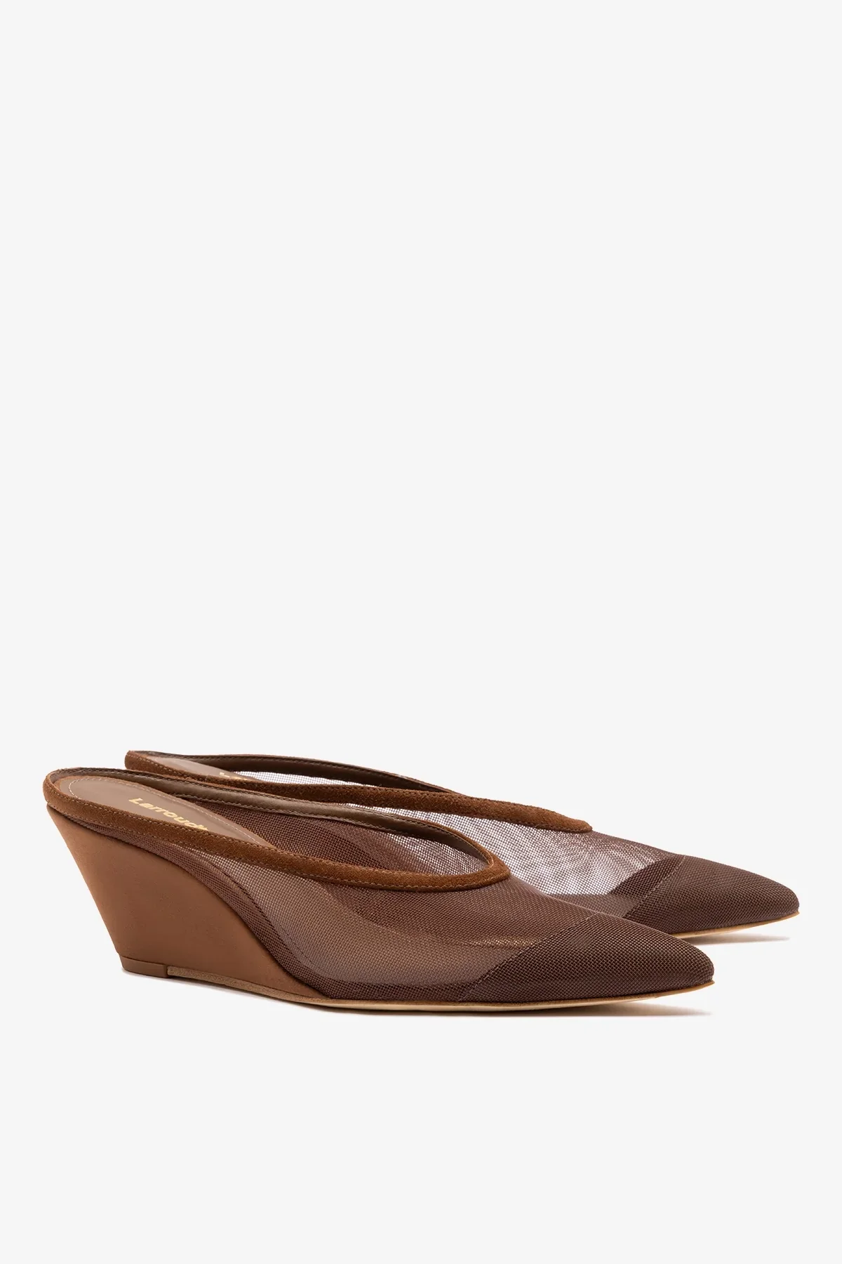 Mule Loulou Mesh Camurça Marrom - Image 3