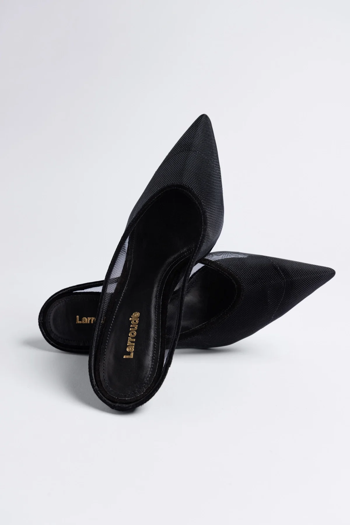 Mule Loulou Mesh Camurça Preto - Image 2
