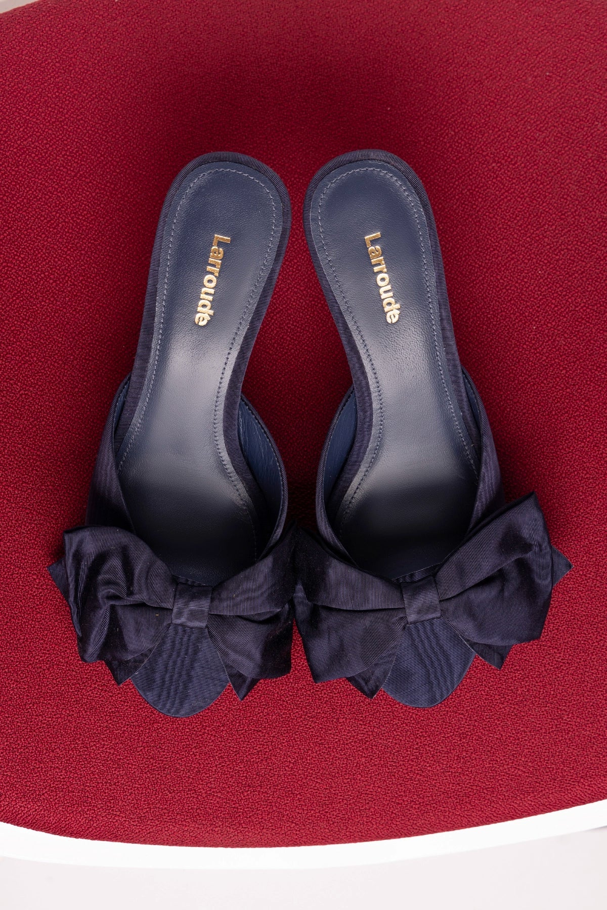 Mule Peep Toe Elle Seda Azul - Image 6