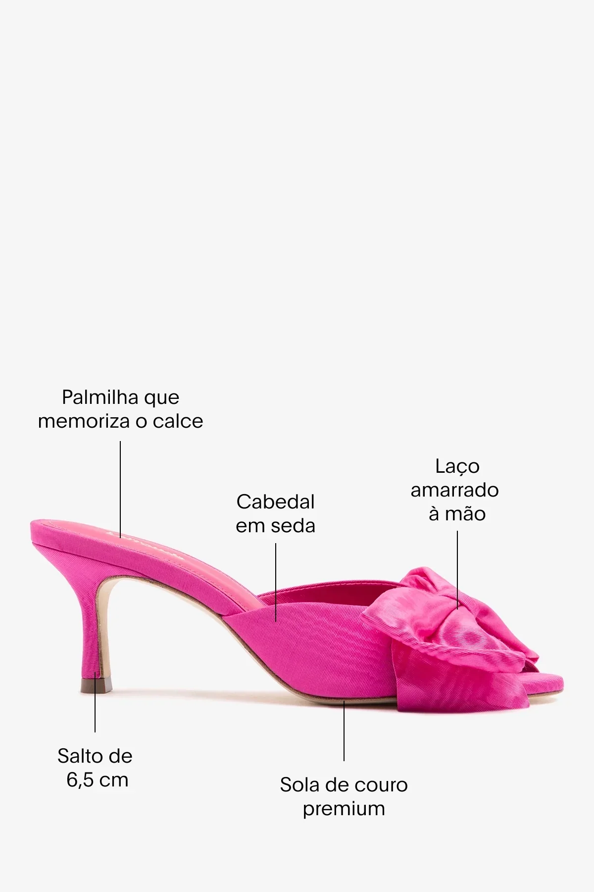 Mule Peep Toe Elle Seda Rosa - Image 5