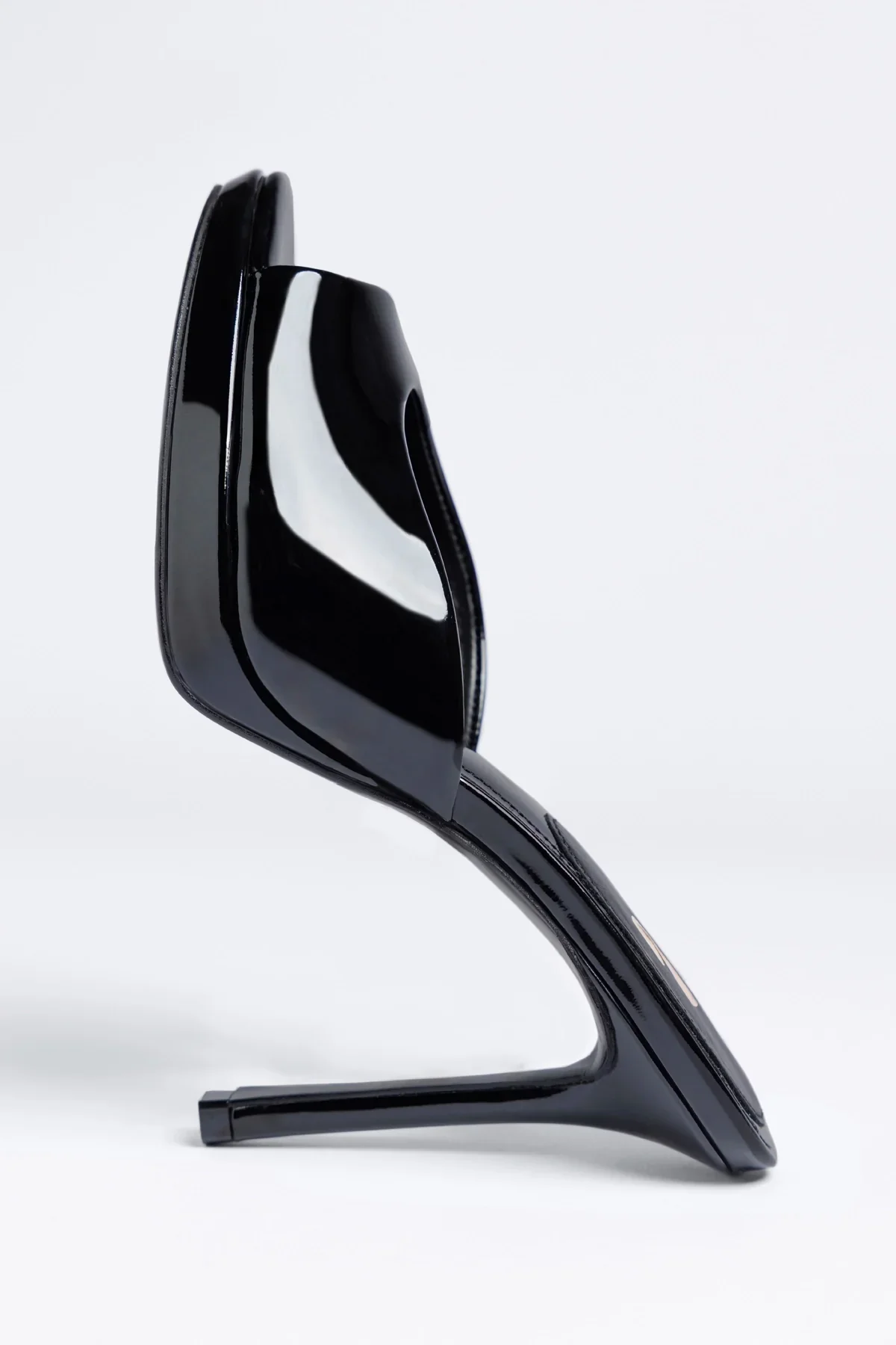 Mule Plataforma Jasmine Couro Verniz Preto - Image 4
